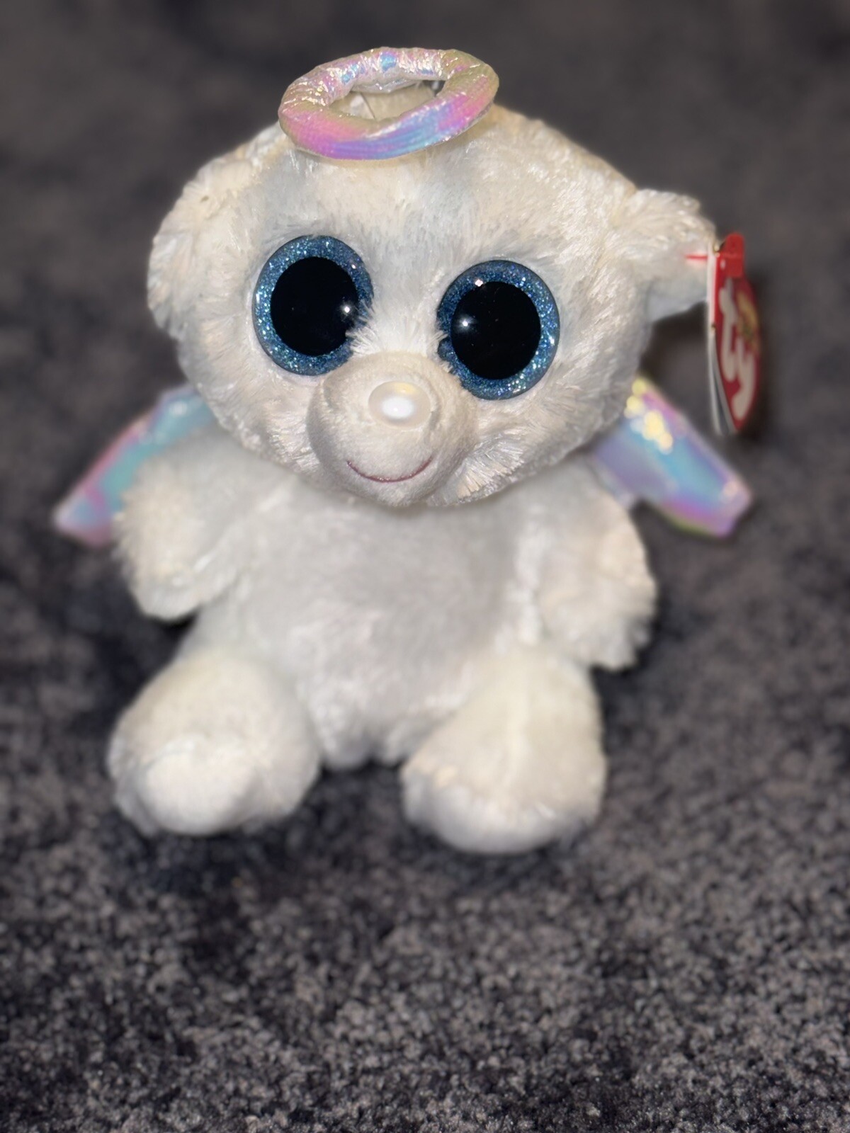 *Rare/ Retired* Ty Beanie Boo- ‘HALO’ 6” Angel 🪽 (2014) NEW with Tags
