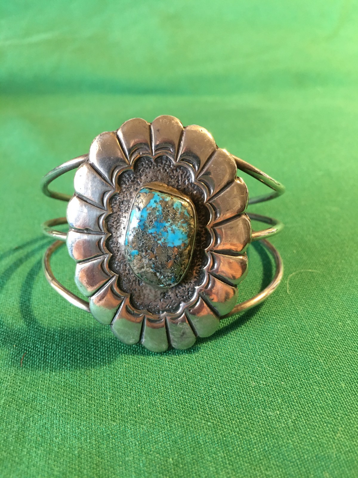 Vintage/Antique Native American Sterling Silver And Turquoise Bracelet Vintage/Antique Native American Sterling Silver And Turquoise Bracelet