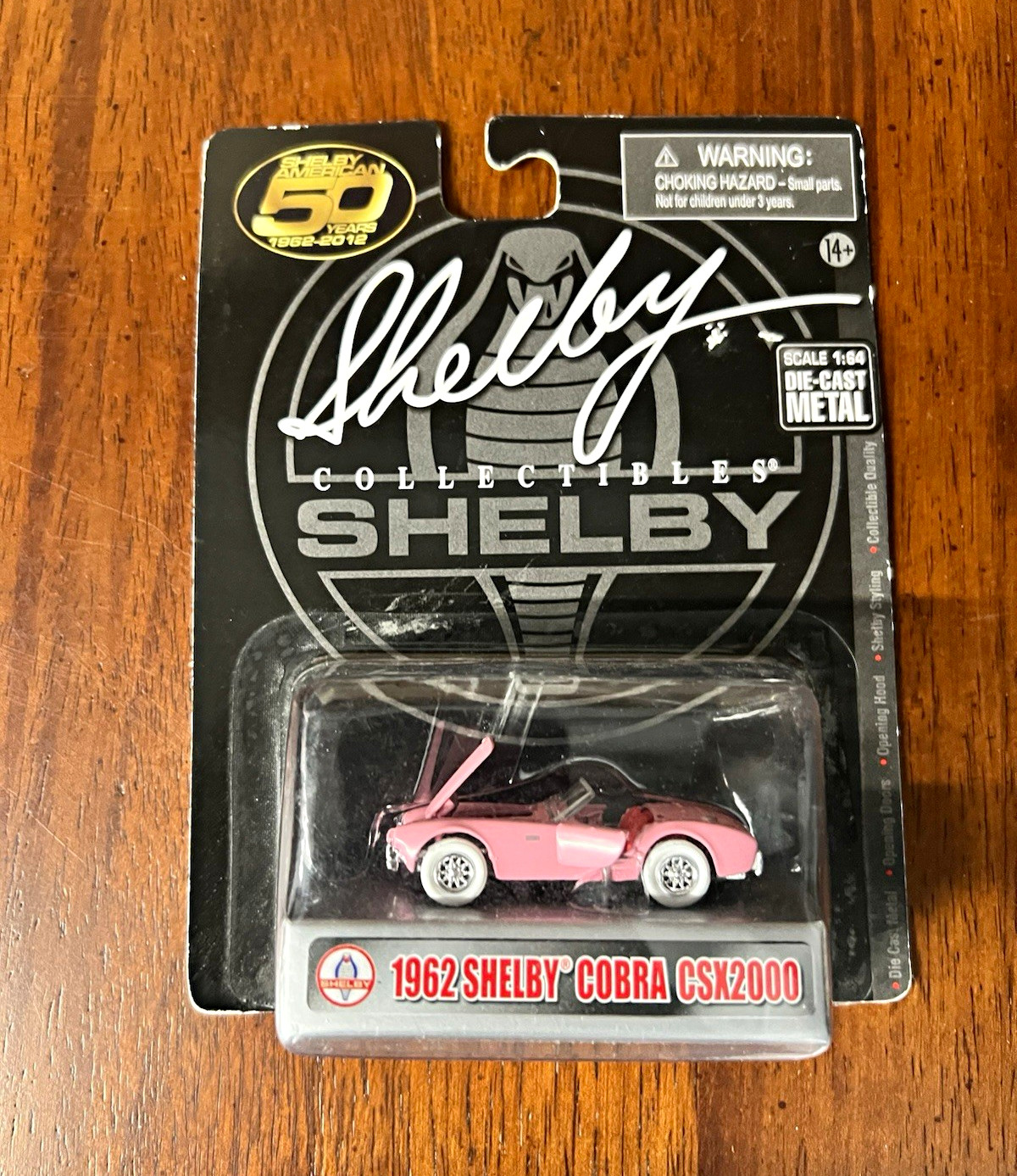 Shelby Collectibles 1962 Shelby Cobra CSX2000 Pink 1:64 Diecast Opening