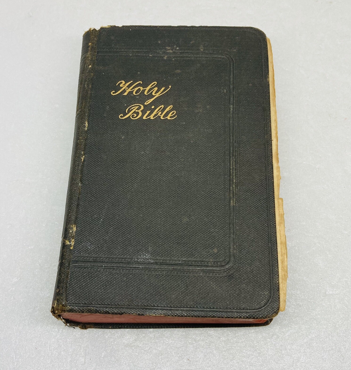 Antique 1910s Holy Bible New York Bible & Common Prayer Old New Testmaent 1B