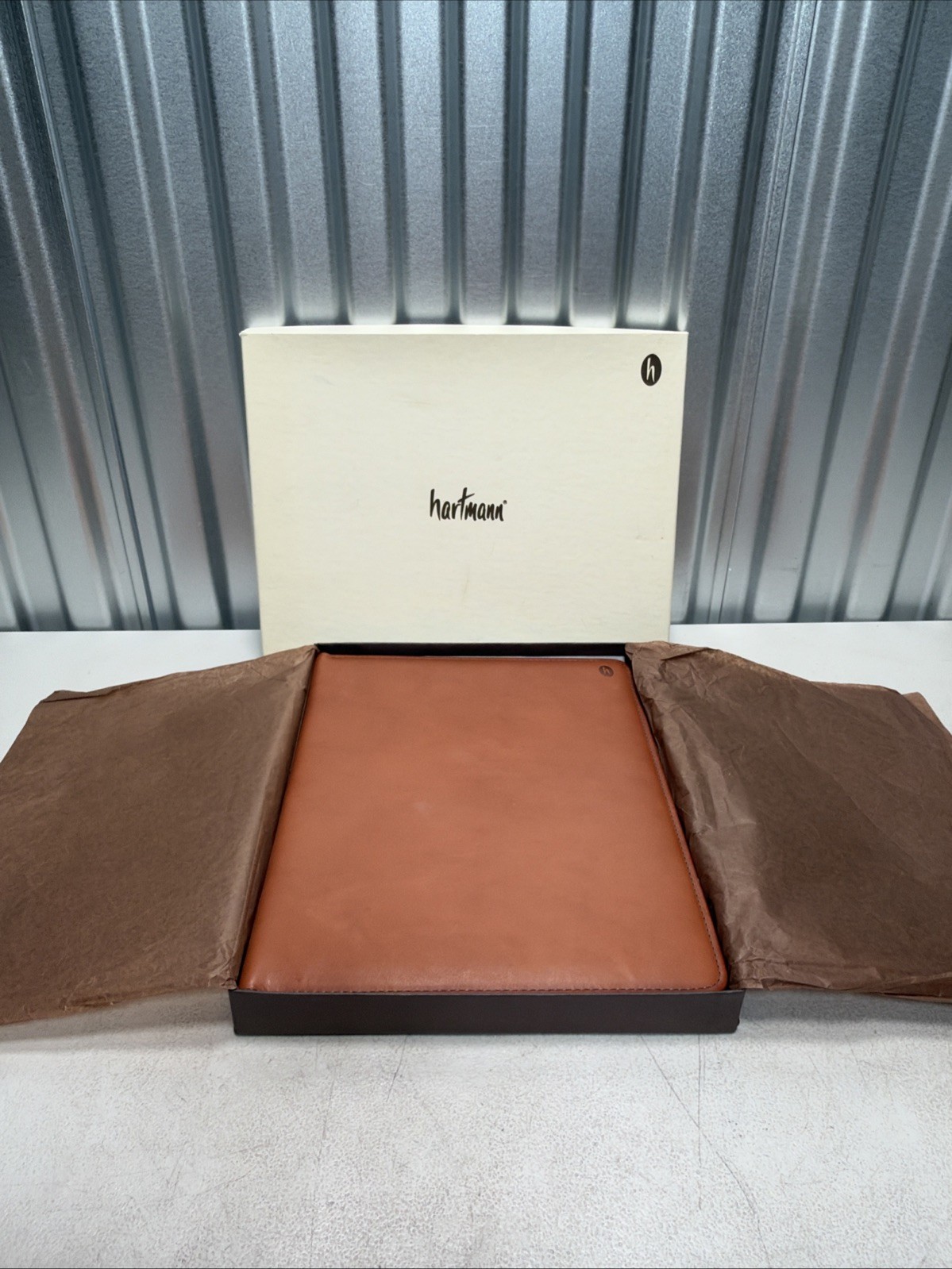 NEW Hartmann Luggage Vintage Belting Leather 4700 EC9 Letter Folio w/ Ruled Pad