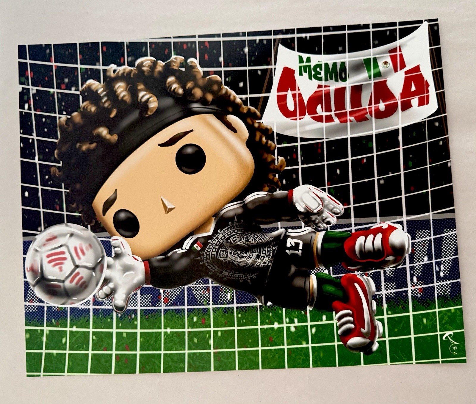 Guillermo Memo Ochoa México Soccer Futbol Team Funko Style Print