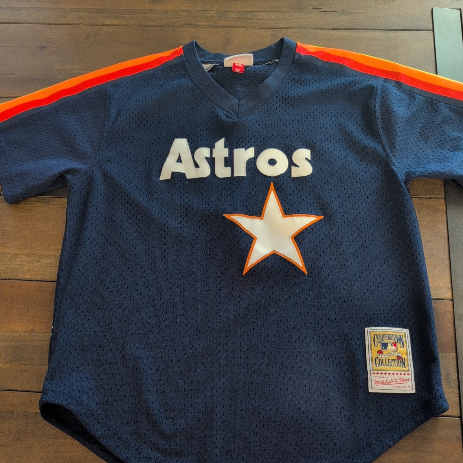 Mitchell & Ness Houston Astros Biggio Jersey Size Large #7 Blue Vintage 1991 Mitchell & Ness Houston Astros Biggio Jersey Size Large #7 Blue Vintage 1991