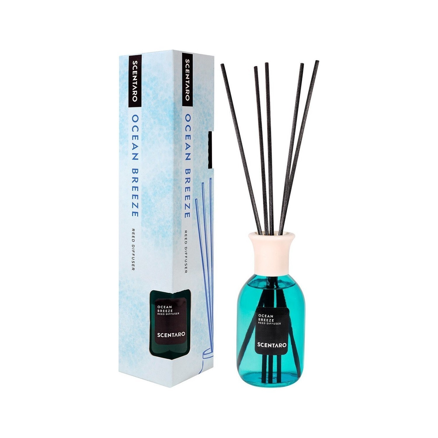 Ocean Breeze Reed Diffuser Set with Bamboo Sticks, for Home & Office. Ocean Breeze Reed Diffuser Set with Bamboo Sticks, for Home & Office.