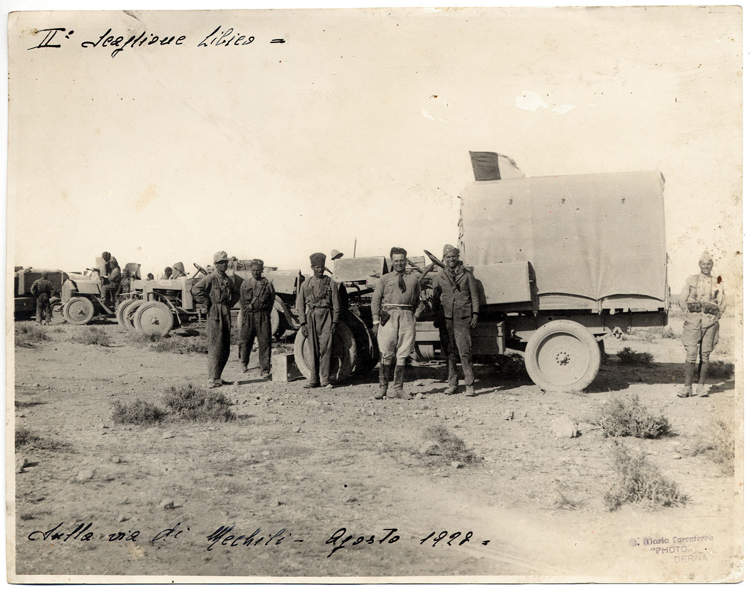 Colonialism Libya II Libyan Stage Via di Mechili Original Photo 1928 XL339