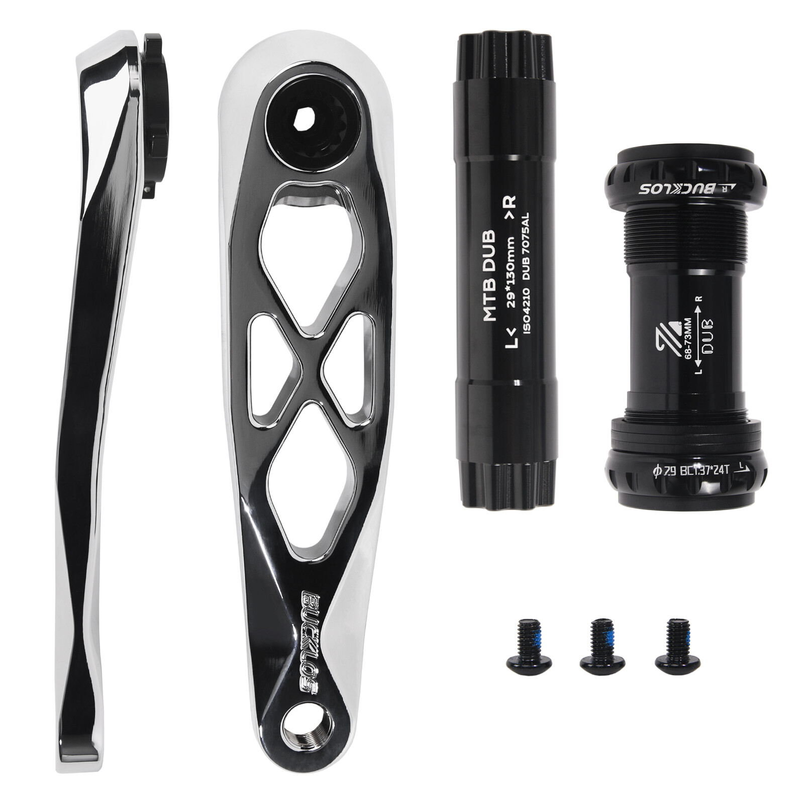 BUCKLOS Enduro DH MTB Bicycle Cranks 170mm DUB 29mm Boost BB68/73mm fit SRAM US