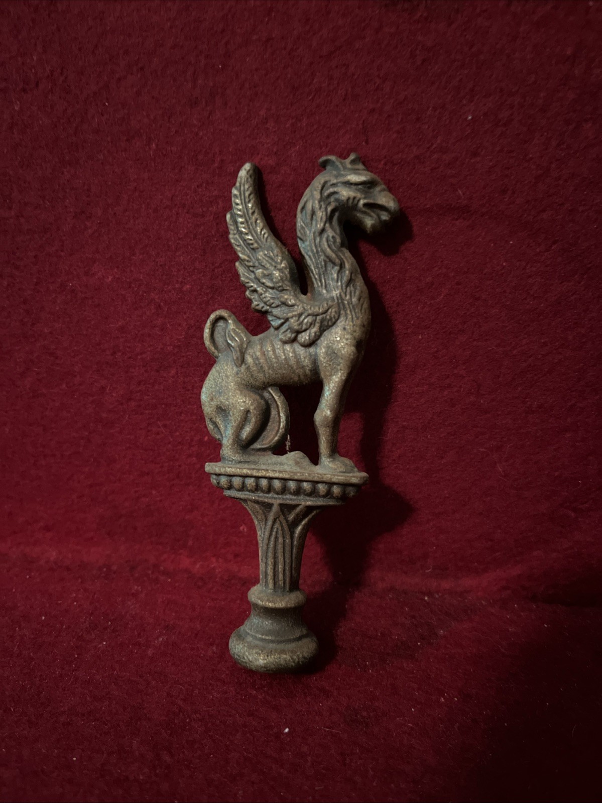 Antique Mid-19th-Century Griffin Finial Antique Mid-19th-Century Griffin Finial