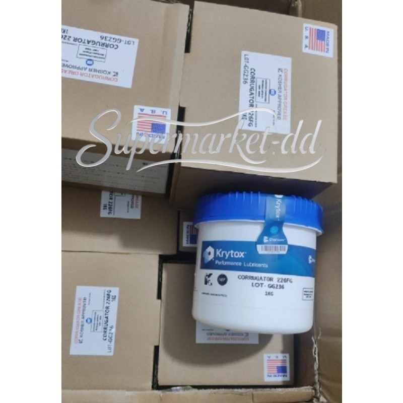ONE(1pcs) Chemours Krytox 226FG Corrugator Grease 1kg (2.2 Lb) New 
