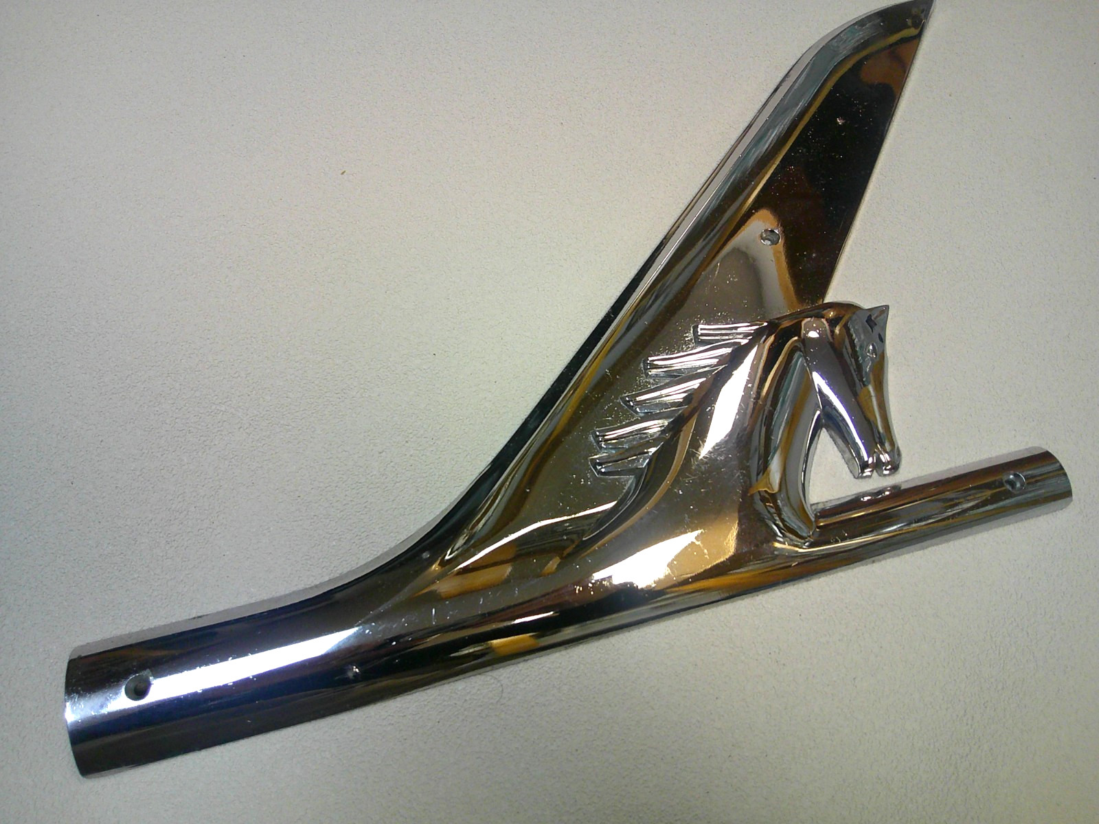1957 Century Coronado wood boat badge horse head trim logo emblem plaque