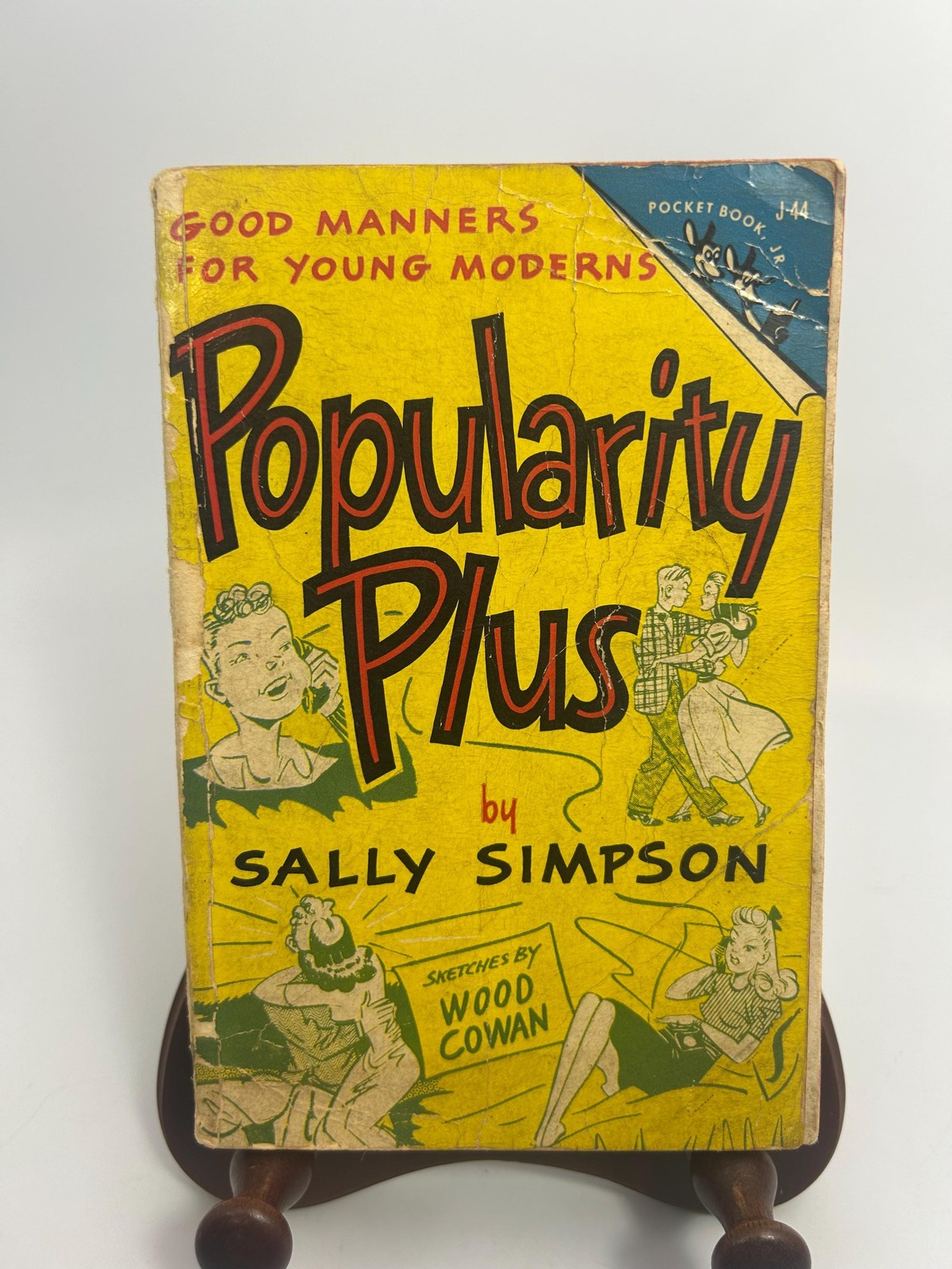 Vintage \'Popularity Plus\' by Sally Simpson Pocket Book Jr. Paperback Book 1950