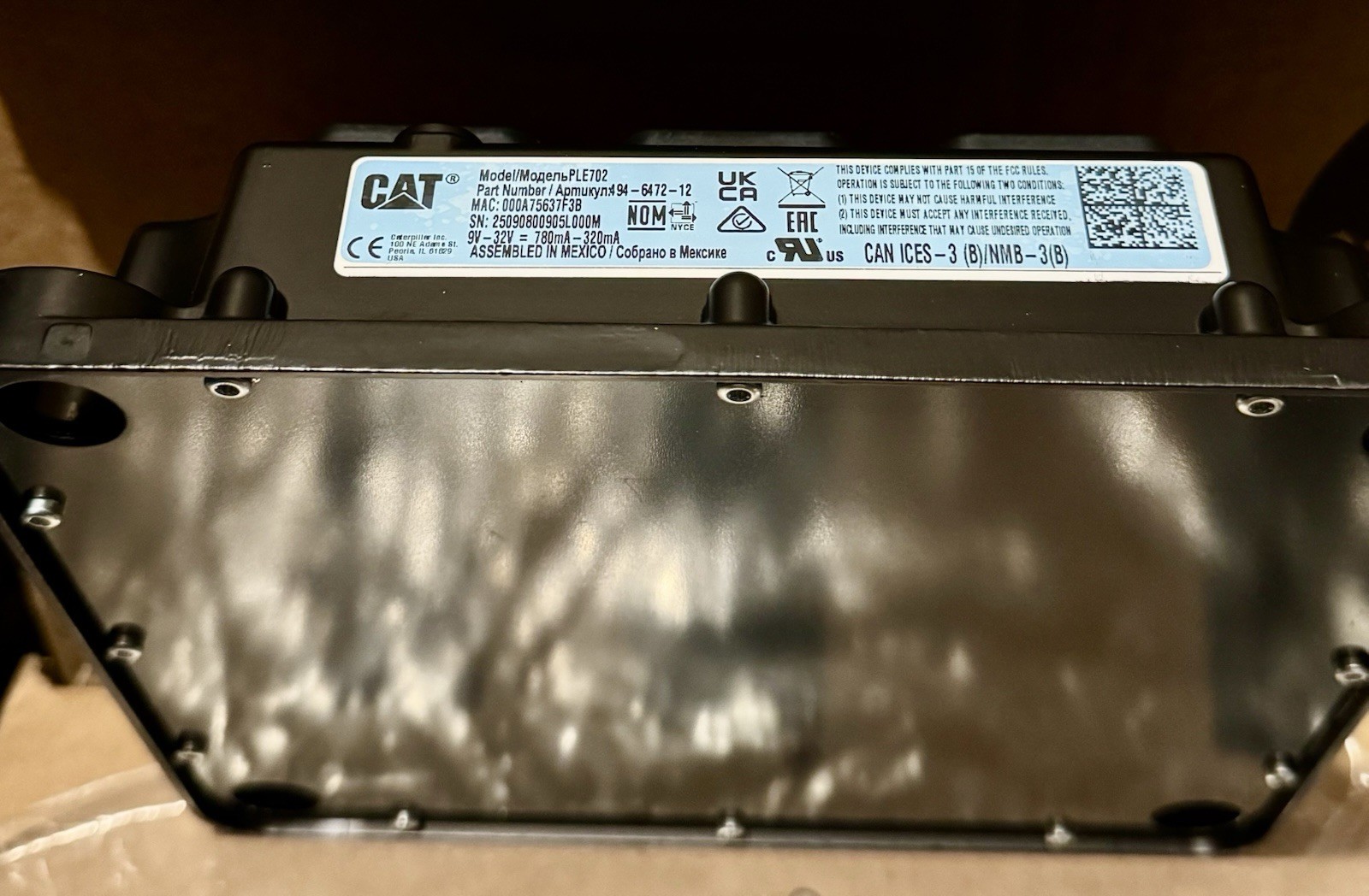 Caterpillar CAT PLE702 ECM Control Module 94-6472-12 OEM – New / Genuine CAT