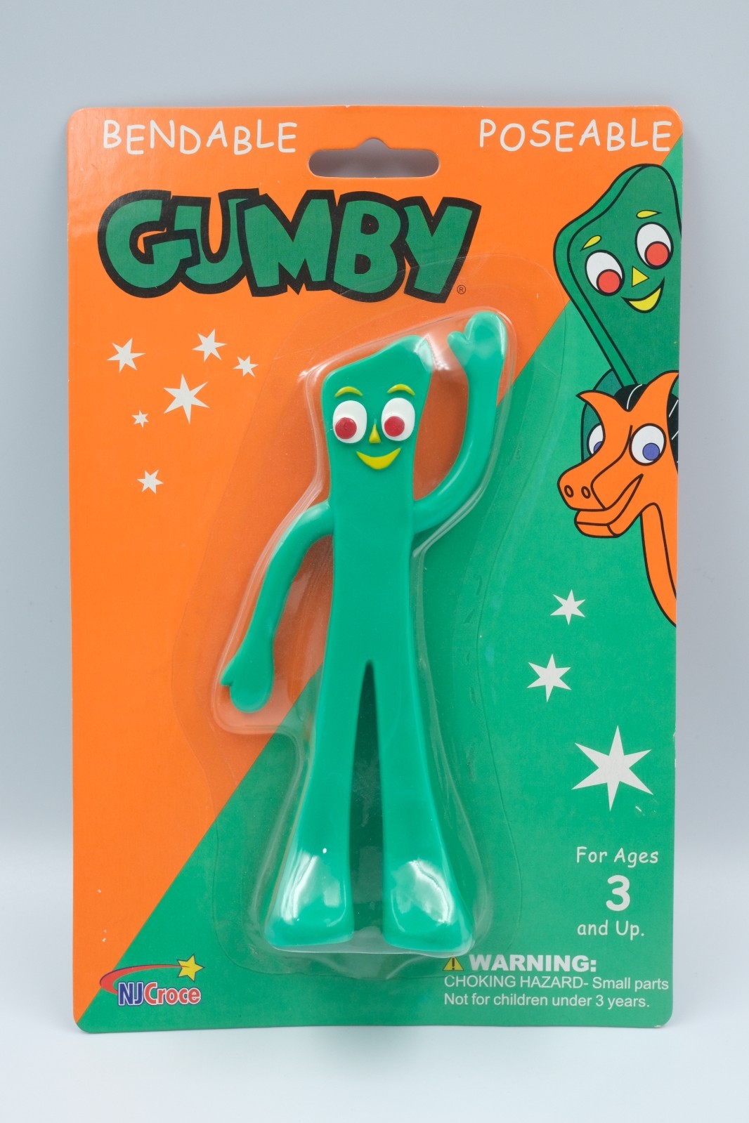 NOS 2004 Vintage Gumby Bendable Poseable NJ Croce Classic Style Toys Sealed NOS 2004 Vintage Gumby Bendable Poseable NJ Croce Classic Style Toys Sealed
