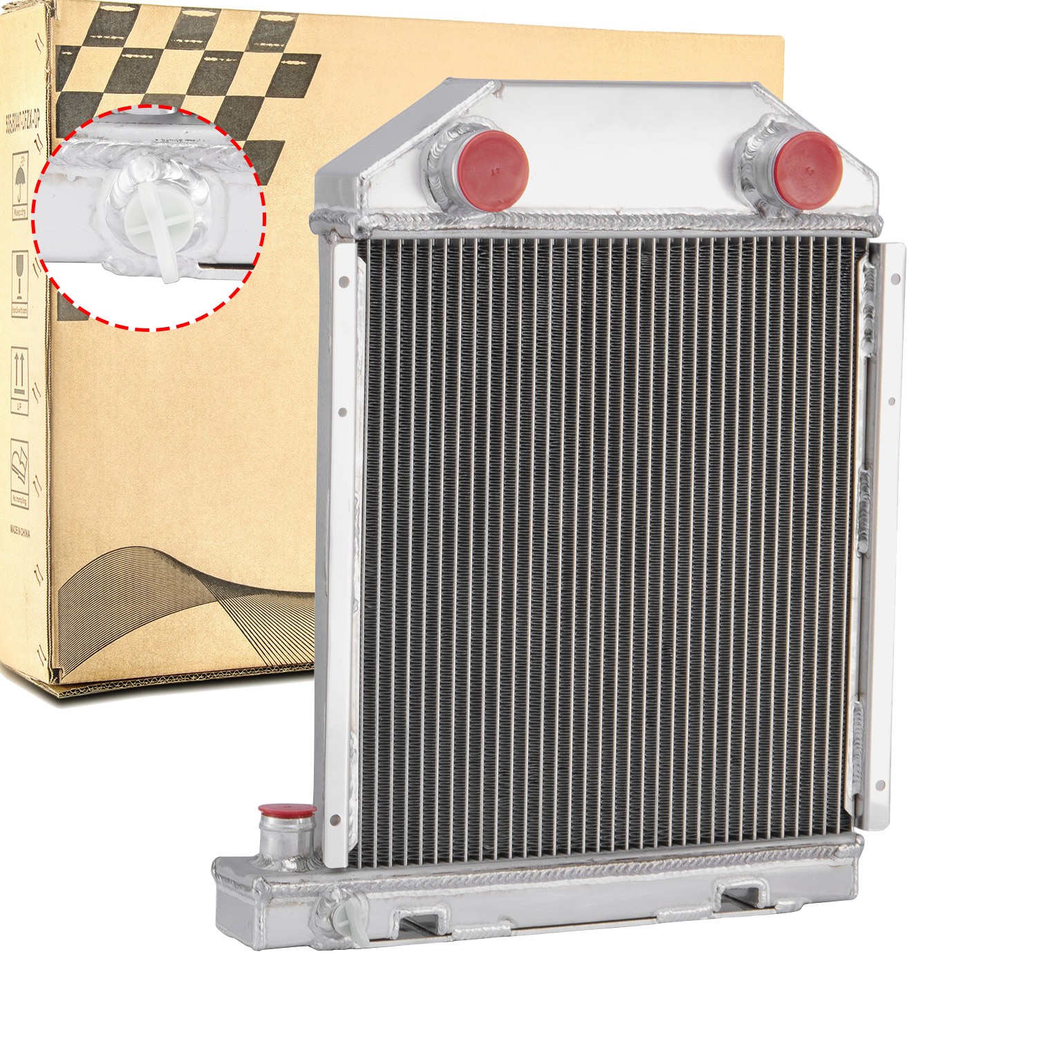 3 Row Tractor Radiator Fits Ford New Holland Dexta Super 957E8005 CC957E8005 NEW