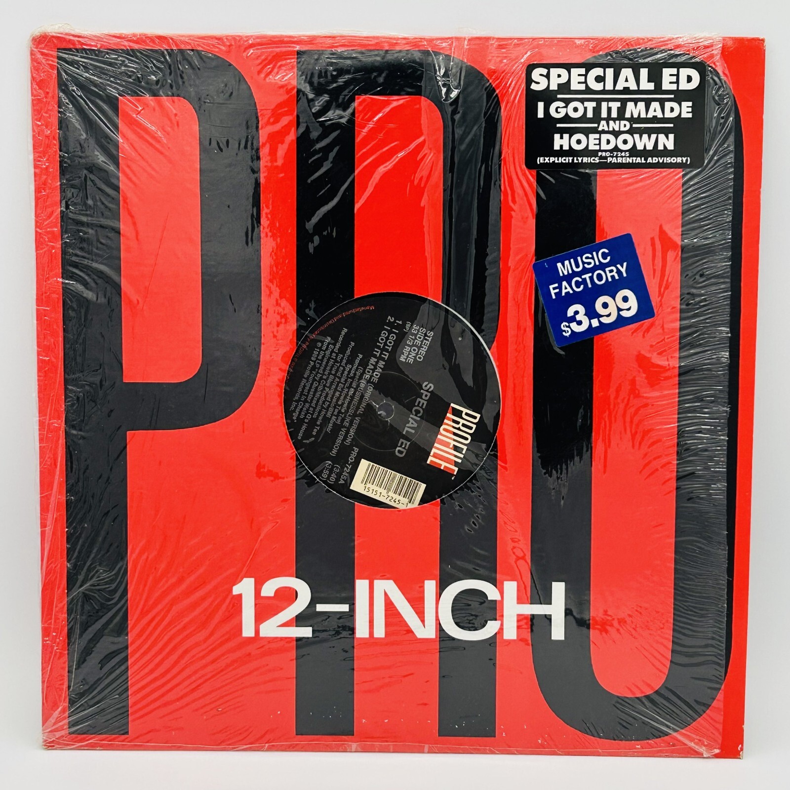 Special Ed Vinyl Record I Got It Made Hoedown (1989) Profile Rap Hip Hop 12\