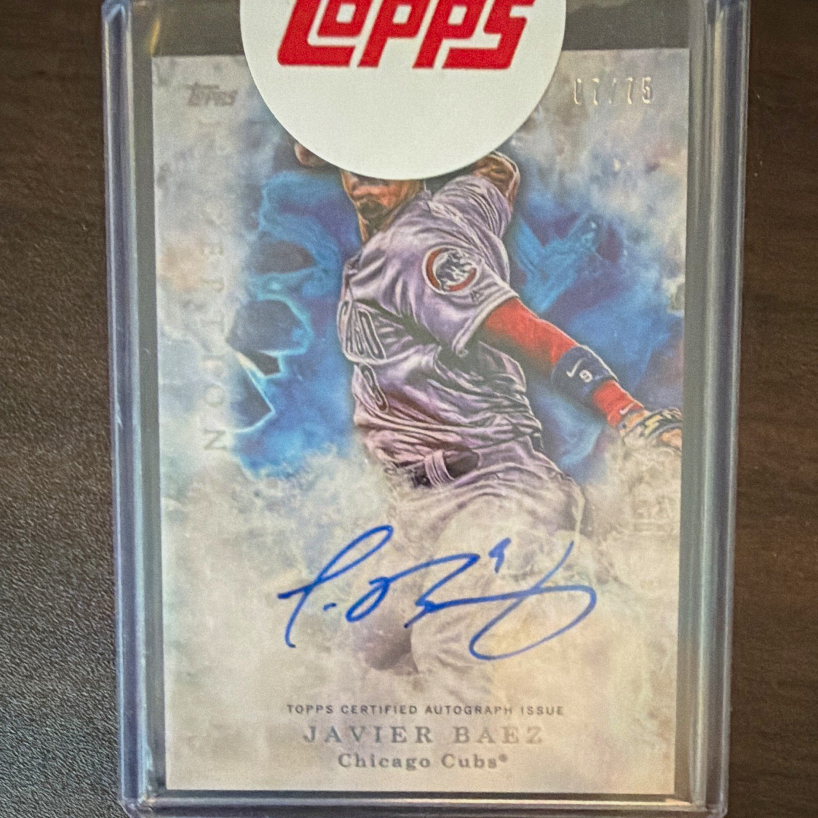 Topps 2017 Inception Javier Baez #IM-16 Hard Signed Auto /75 Cubs MM16