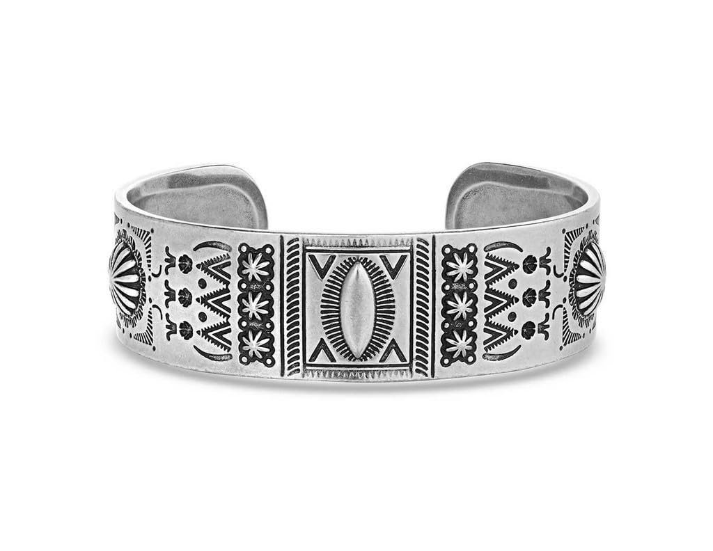 Montana Silversmiths Southwestern Symbols Sterling Silver Cuff Bracelet New