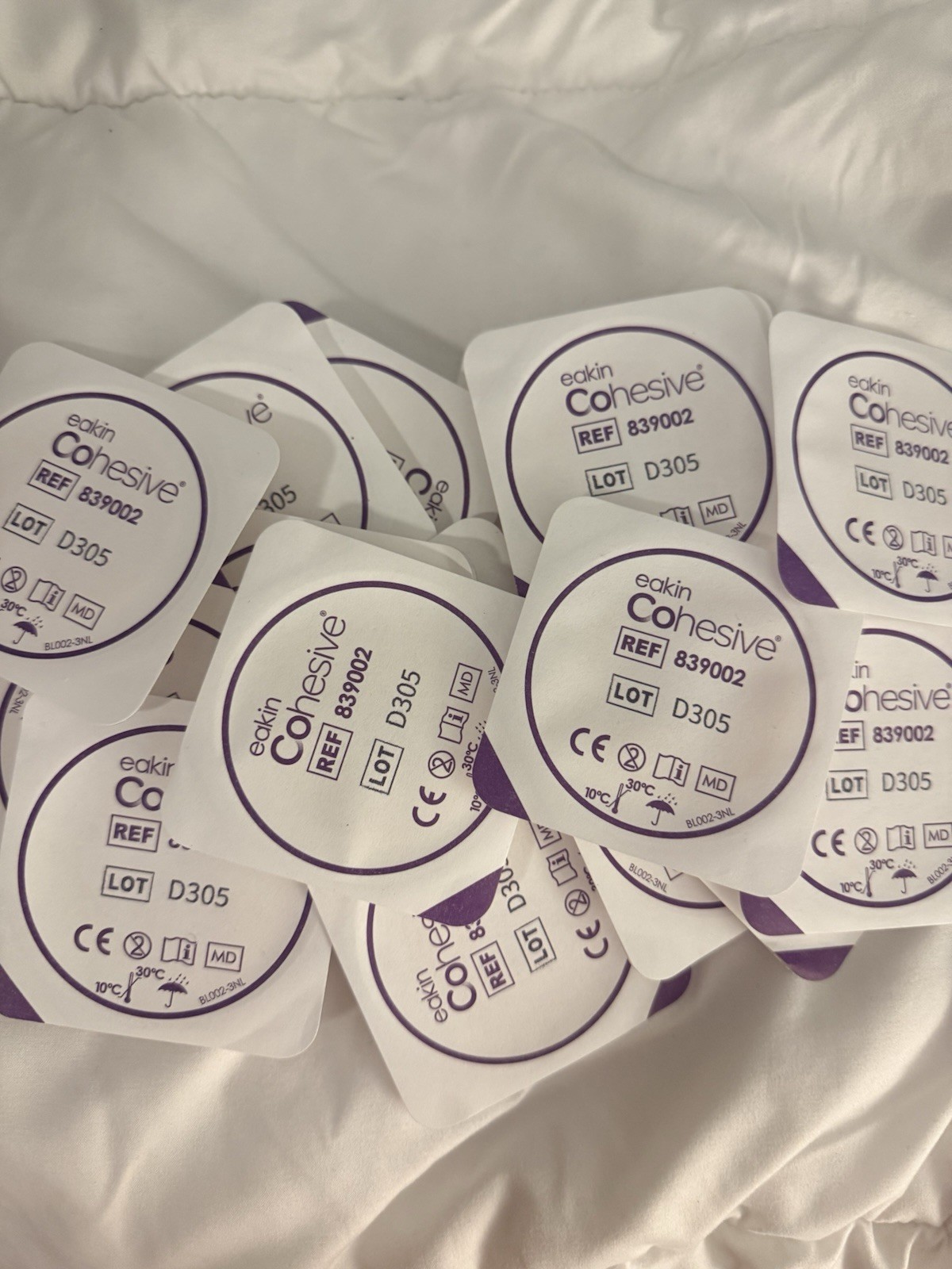 19 Convatec 839002 Eakin Cohesive Moldable Ring Seals 1-7/8\ 19 Convatec 839002 Eakin Cohesive Moldable Ring Seals 1-7/8\