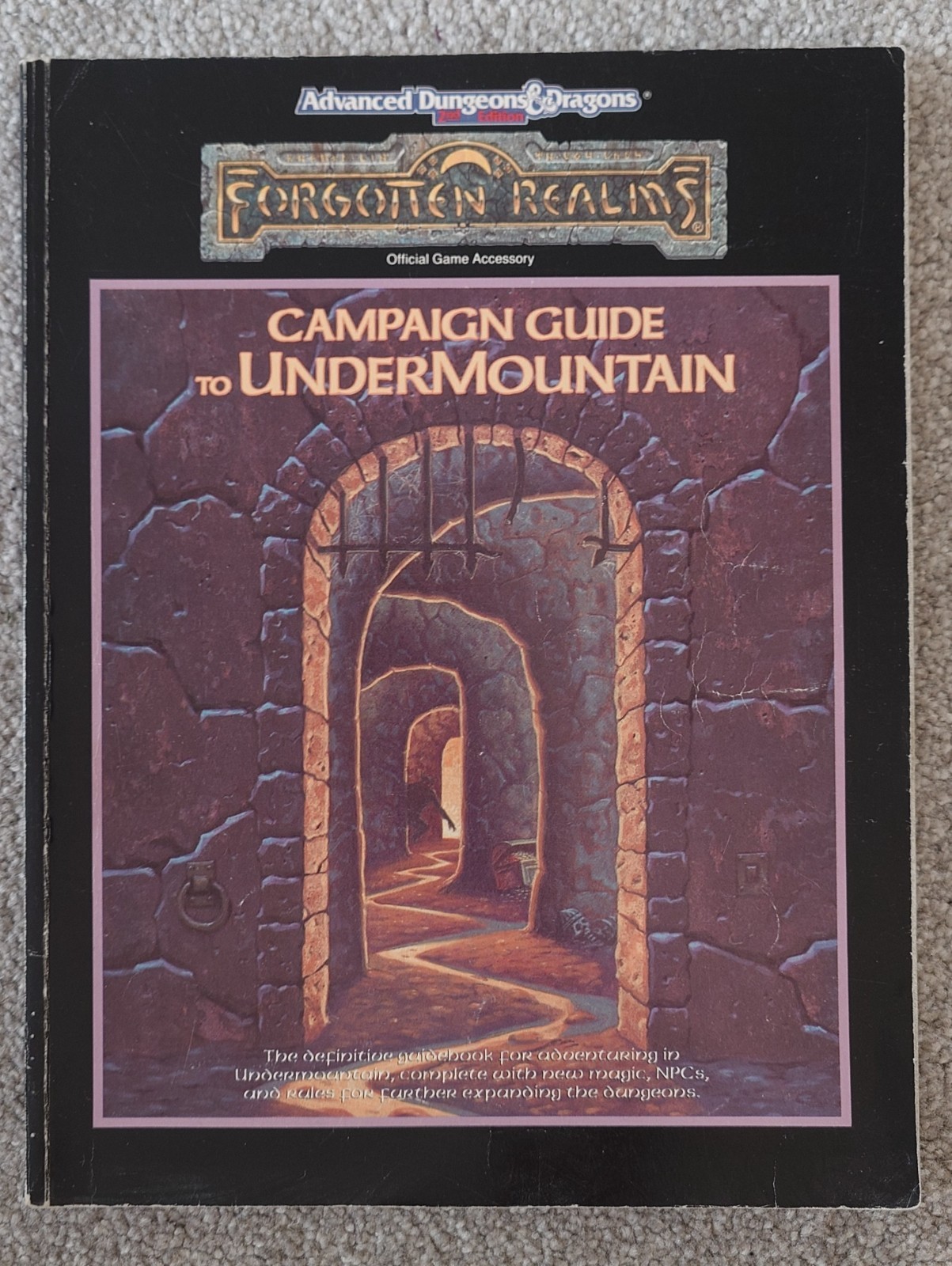  Forgotten Realms: Campaign Guide to Undermountain AD&D 2e Sourcebook RPG