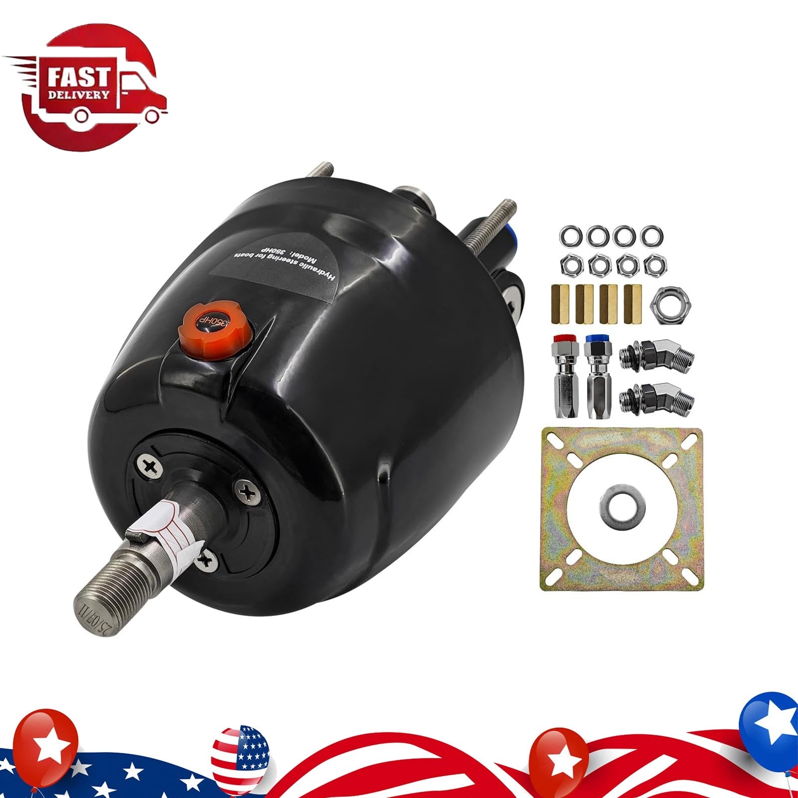 For SeaStar Teleflex HH5271-4 1.7 FM Marine Hydraulic Steering Helm Pump 350HP