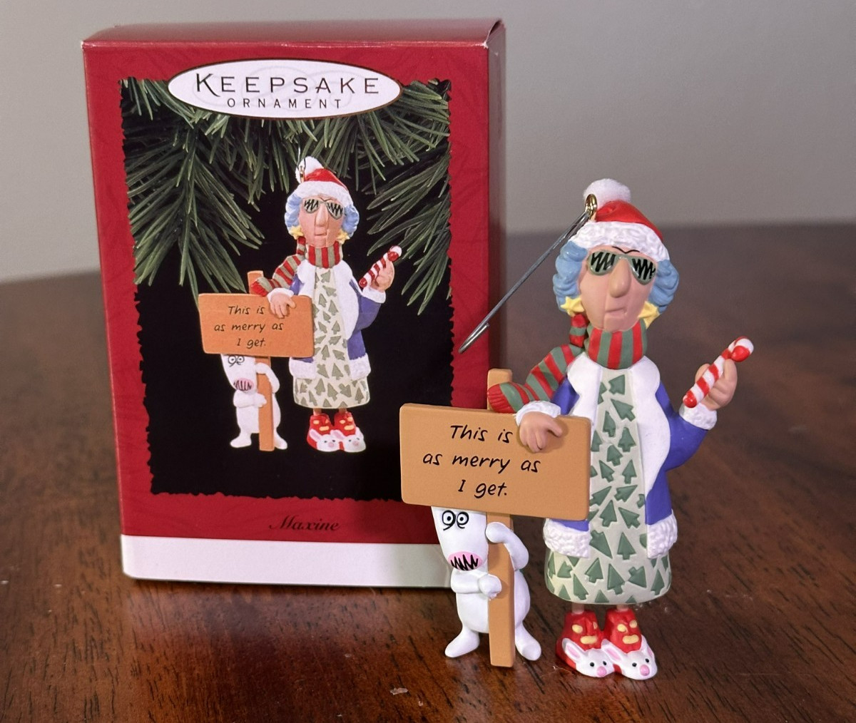 1996 Hallmark Keepsake Ornament Maxine & Floyd This Is As Merry As I Get #QX6224