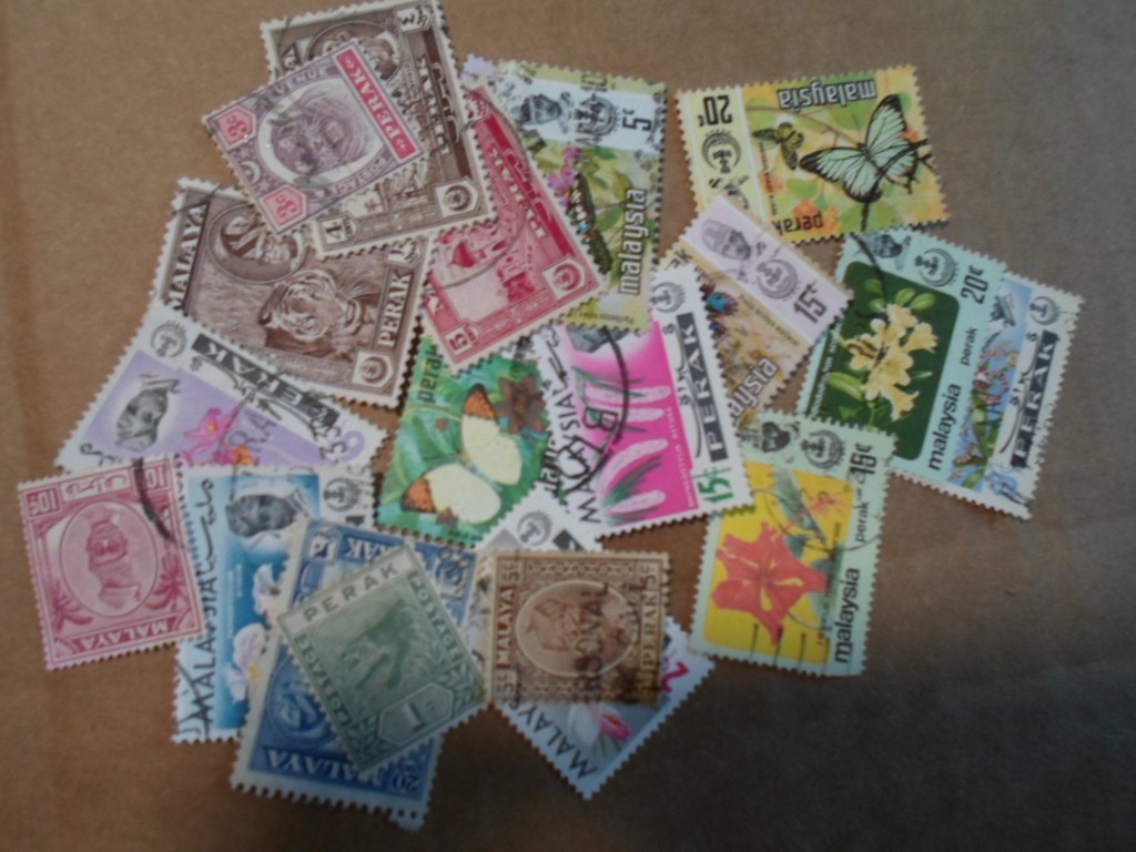 Collection lot 20 different stamps of Malaysia State - Perak