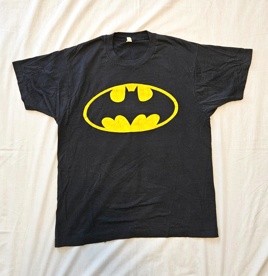 Vintage 1989 Batman Movie Logo T-Shirt 80s Tim Burton DC Single Stitch
