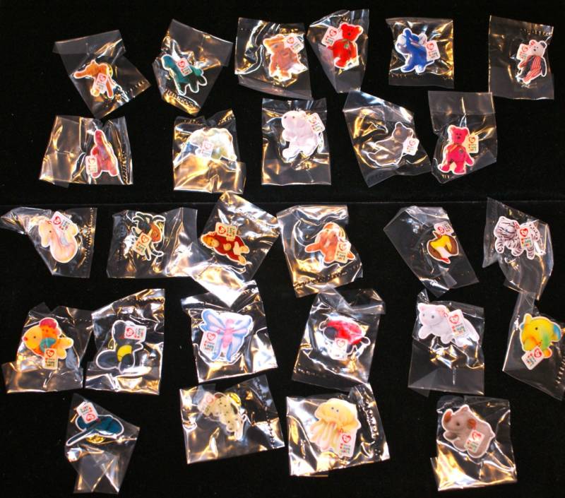 2000 TY McDonalds SET 27 TEENIE BEANIE BABIES BABY PINS SEALED pin lot 16+11