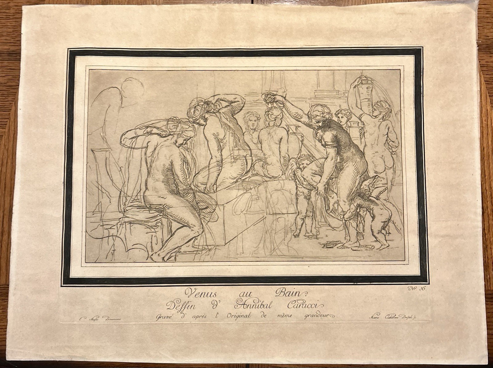 1780 Old Master Aquatint Etching \