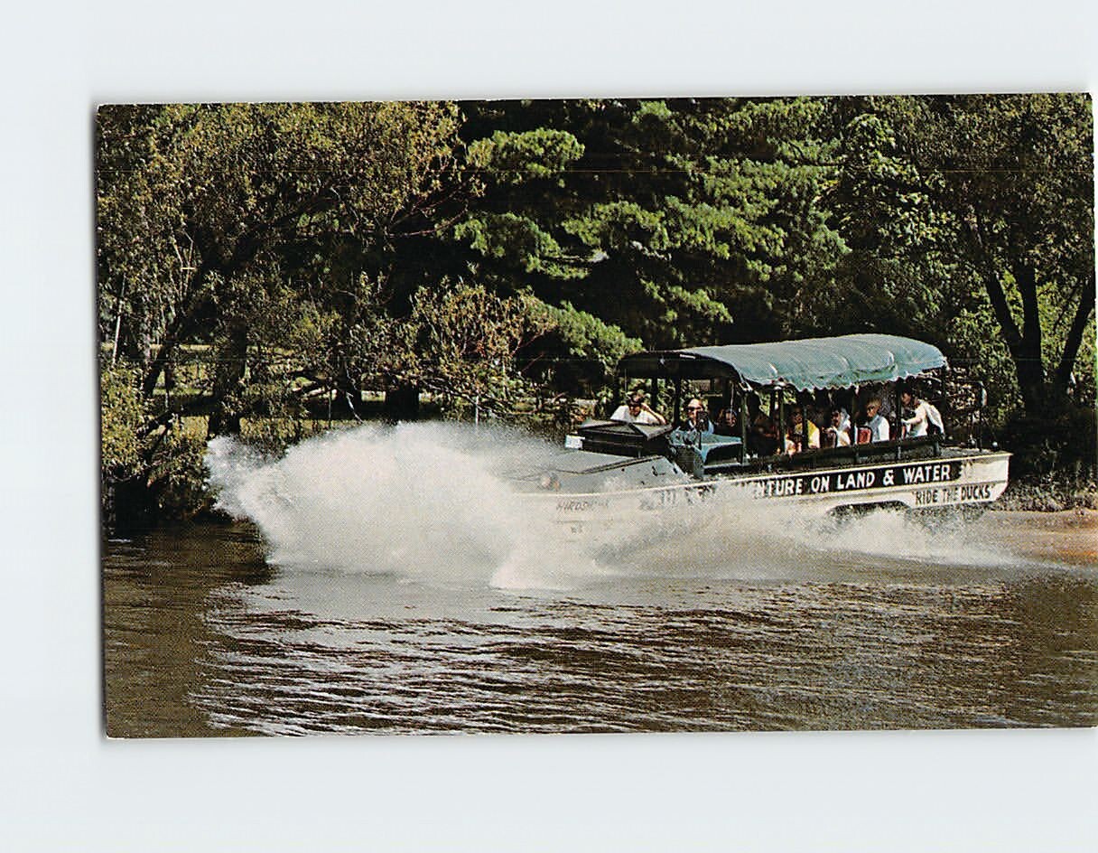 Postcard Spectacular Re-Entry Duck Style  Wisconsin Dells Wisconsin