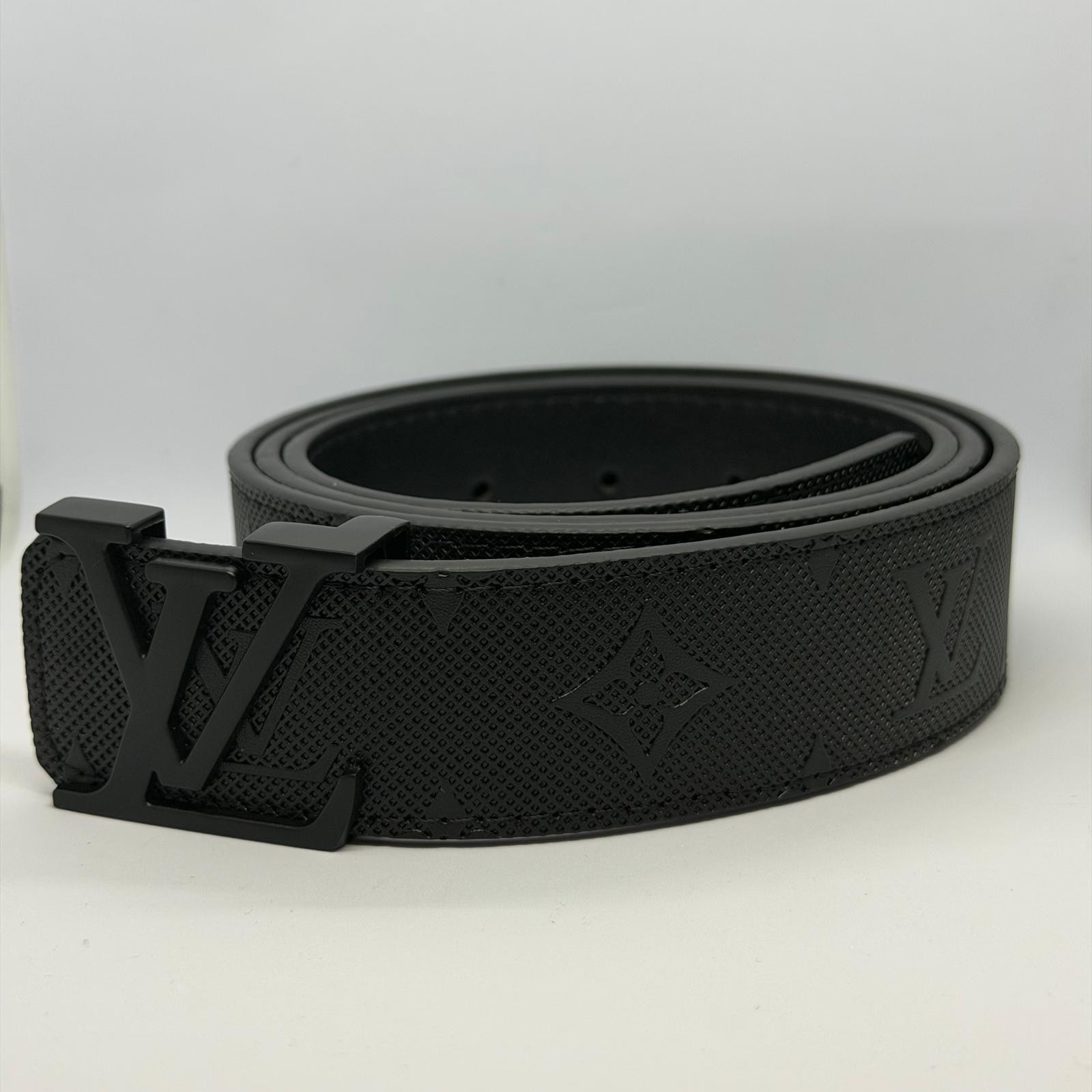 Belt Men\'s Initiales  Black Size 32-36 waist 