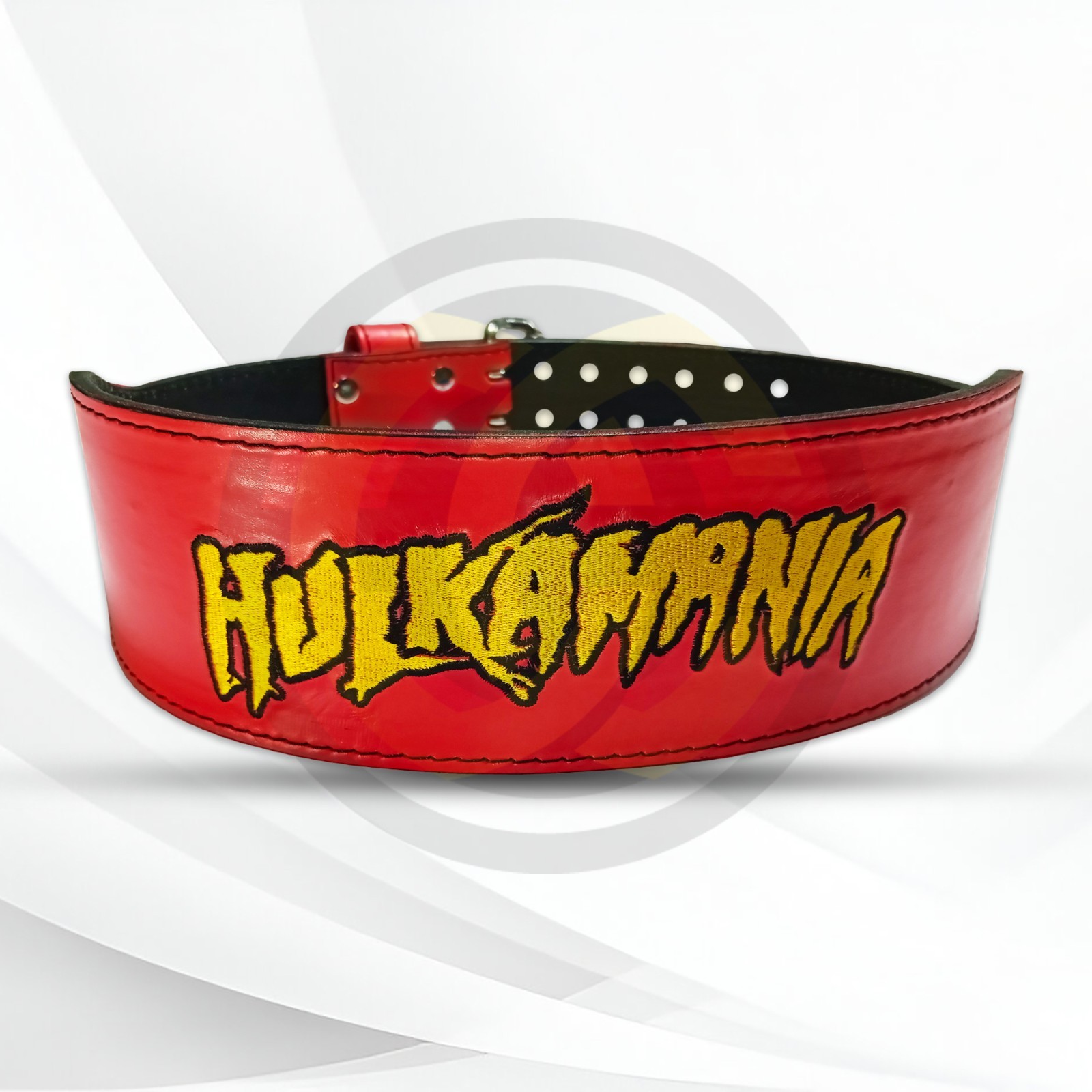 Hulkamania Weight Lifting Belt Red Leather Hulk Hogan Weight Belt All Sizes