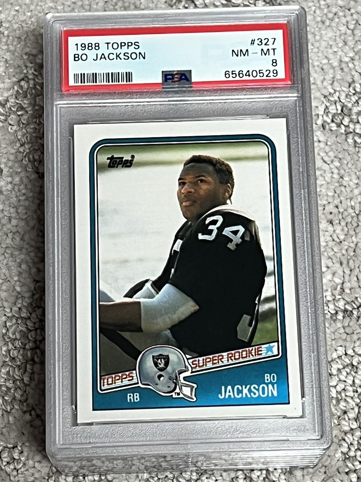 PSA 8 FOOTBALL CARD 1988 TOPPS BO JACKSON ROOKIE OAKLAND RAIDERS