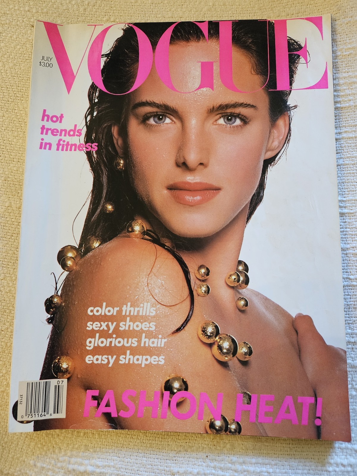 Vintage Vogue Magazine July 1988 Susan Miner by Richard Avedon No Label 80\'s Vintage Vogue Magazine July 1988 Susan Miner by Richard Avedon No Label 80\'s