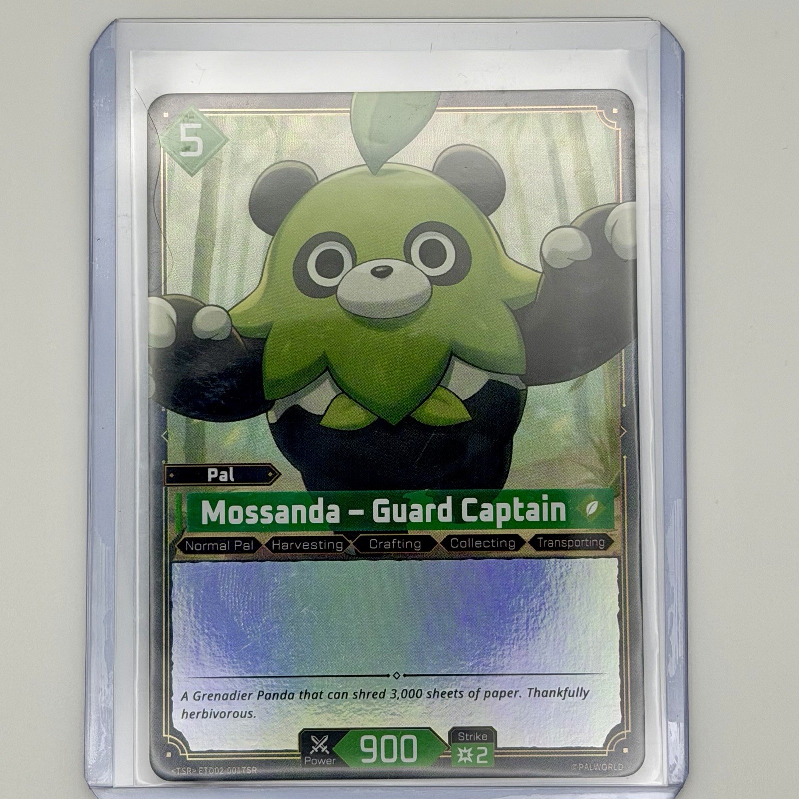 Mossanda Guard Captain ETD02-001 TSR Palworld Card Game NM