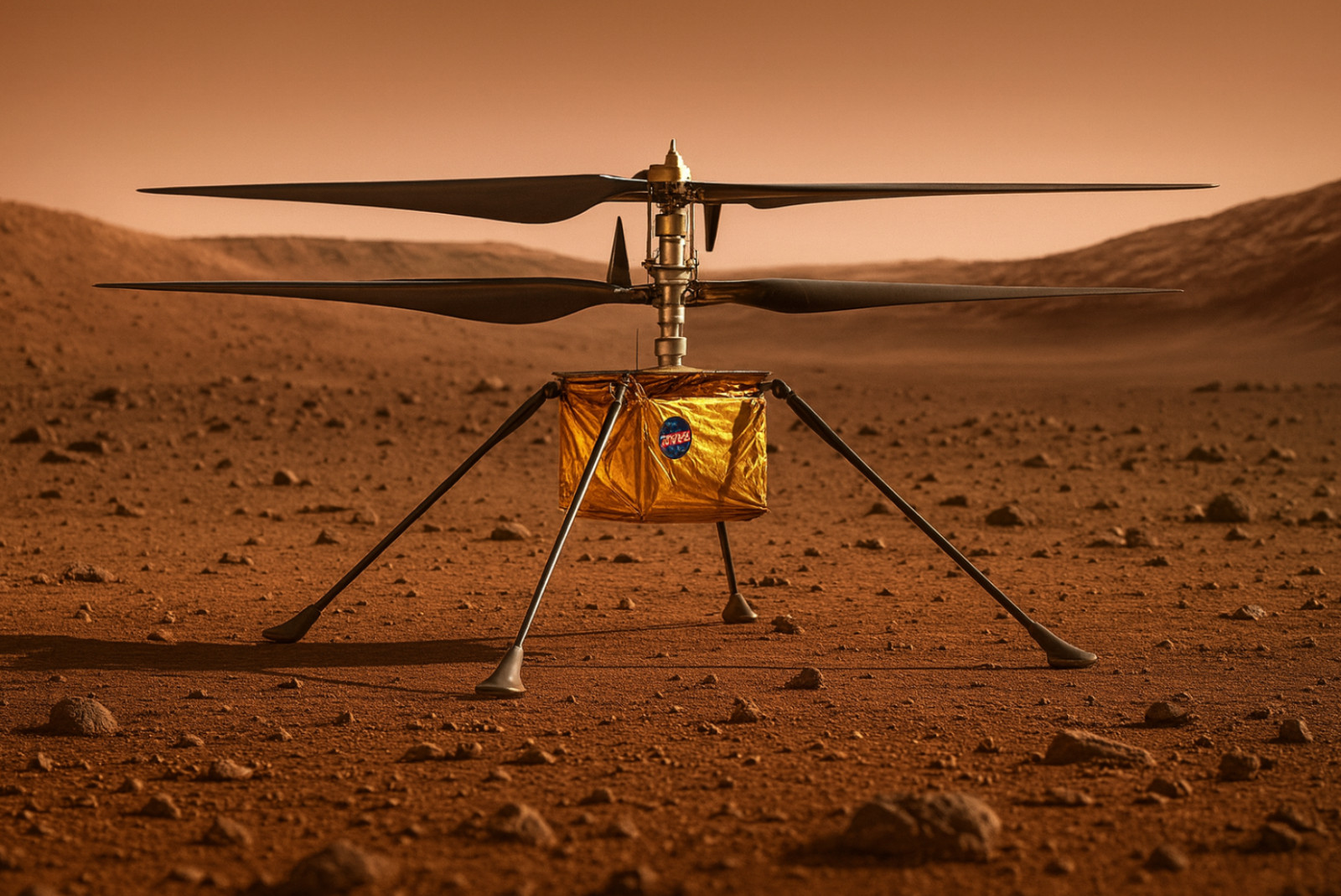 NASA Ingenuity Mars Helicopter Replica 1:3 Scale Precision Display Model