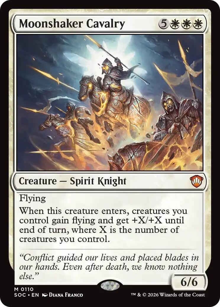 MTG SOC M Moonshaker Cavalry #110 NM