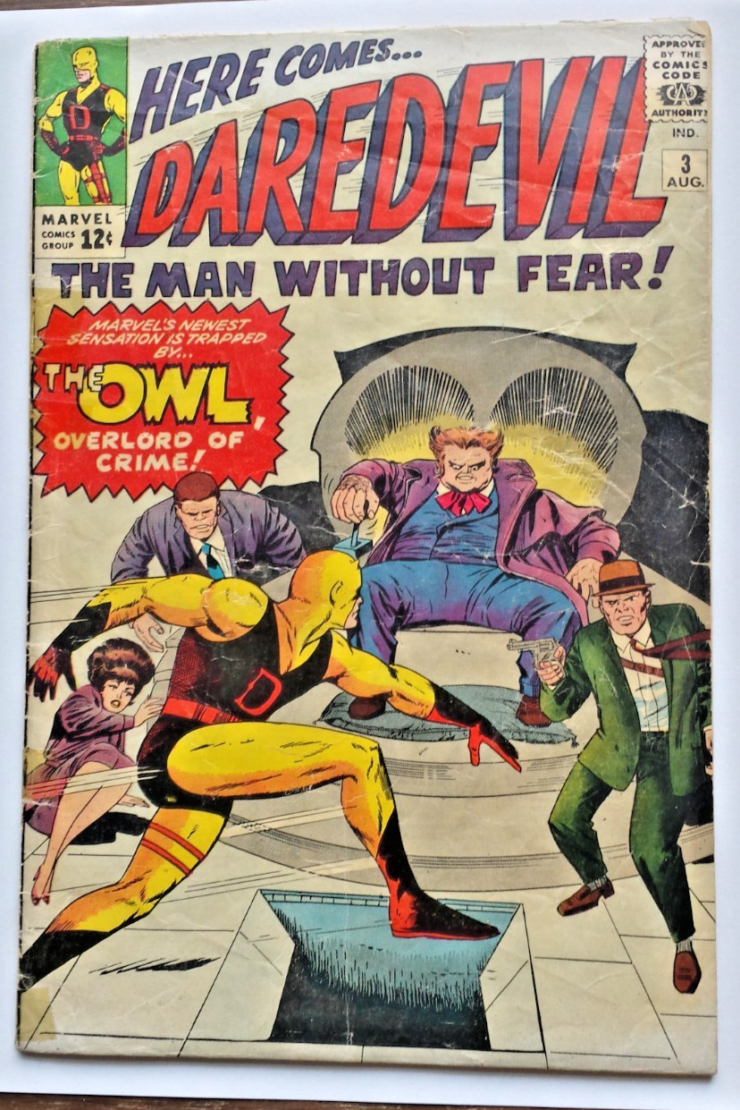 DAREDEVIL #3  (MARVEL 1964)  1ST APPEARANCE OF THE OWL)  2.0