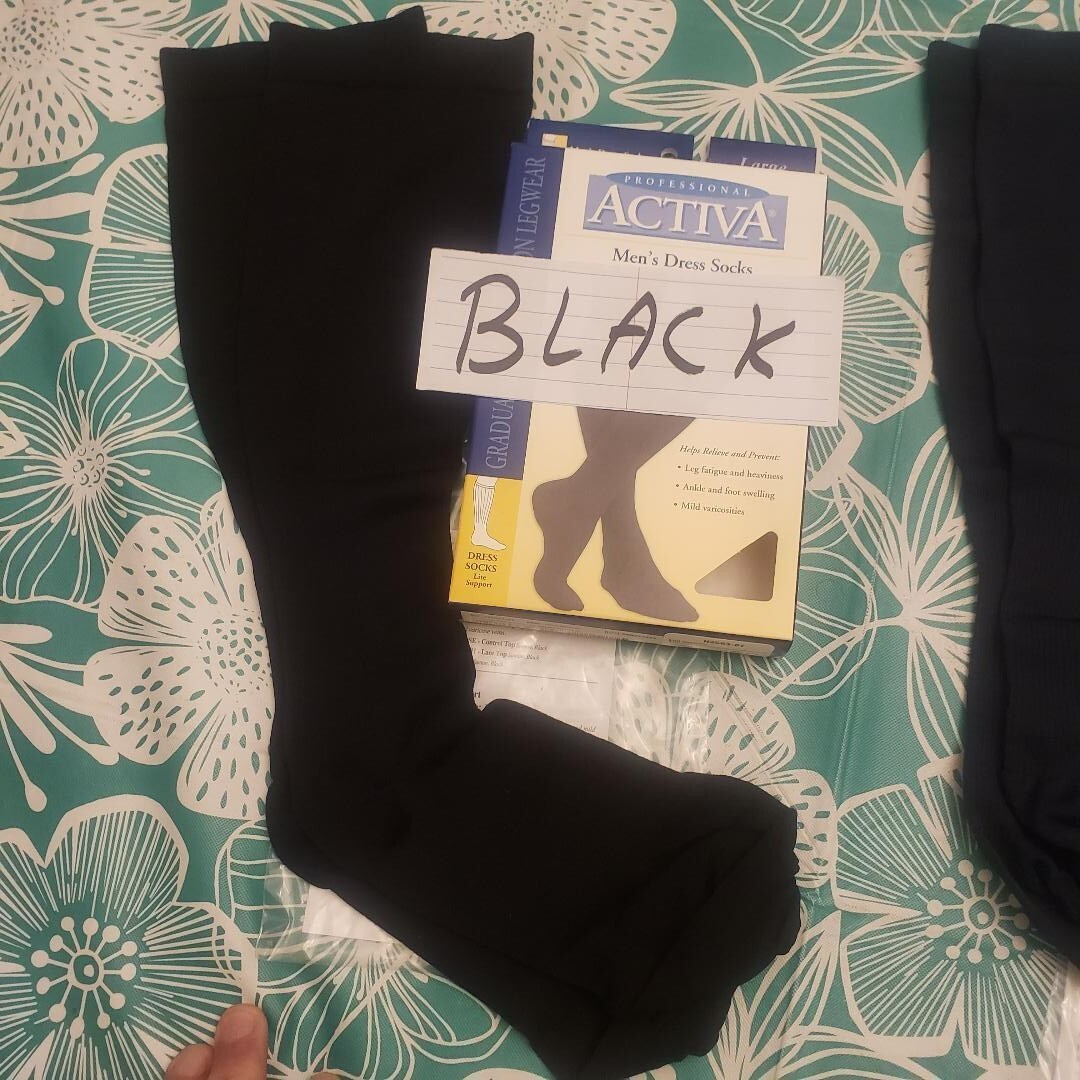 Activa Men\'s CT 20-30 Compression Knee High Regular Dress Socks Size & Color Activa Men\'s CT 20-30 Compression Knee High Regular Dress Socks Size & Color