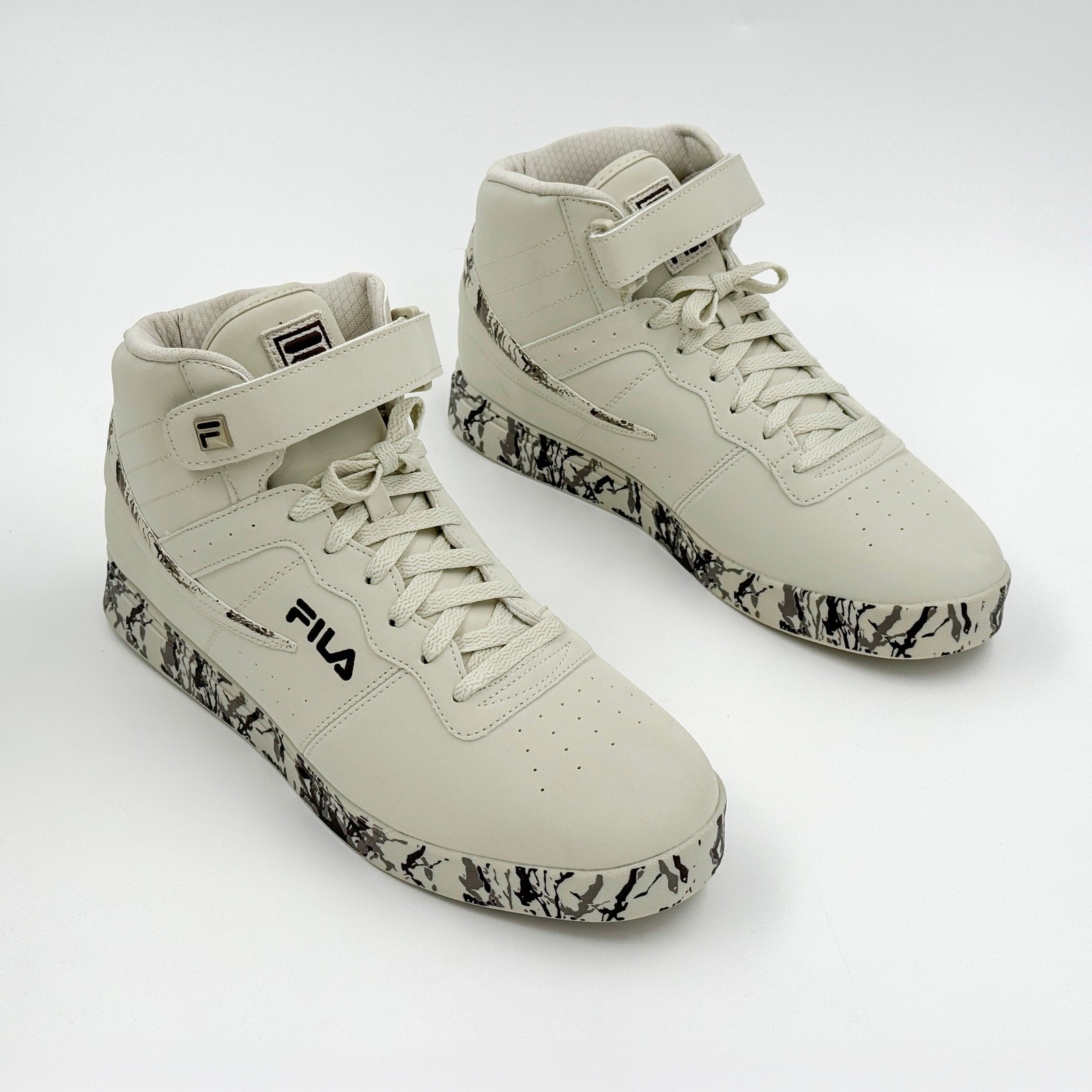 FILA Vulc 13 Marble Men\'s 10 Silver Birch Espresso Walnut NIB 1FM01881-265