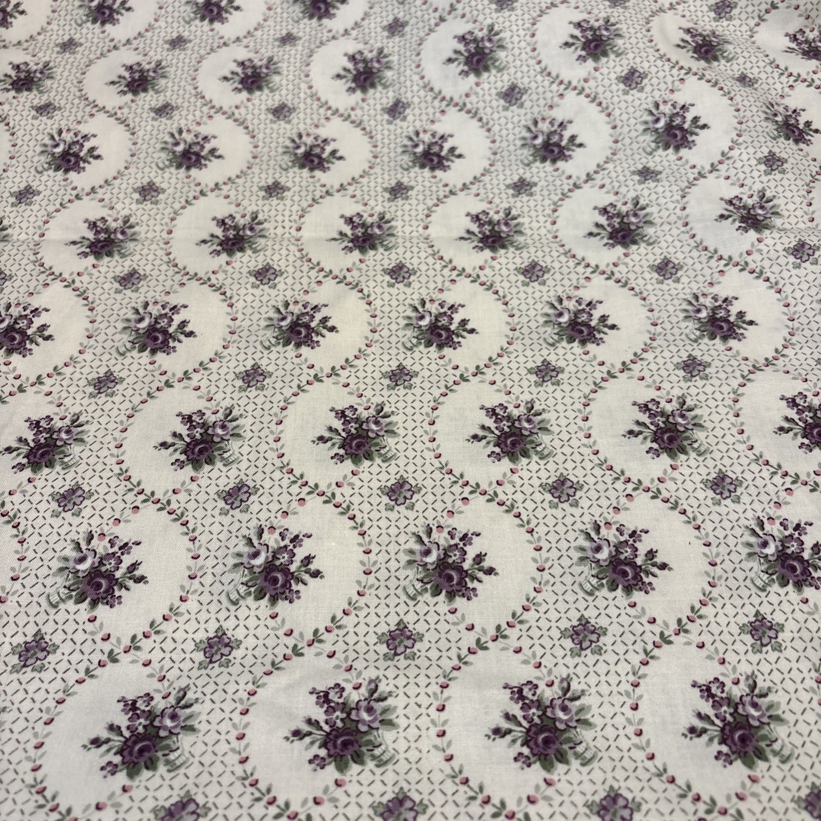 Vintage Laura Ashley English Country Botanical Floral Cotton Fabric 54x35 1980s Vintage Laura Ashley English Country Botanical Floral Cotton Fabric 54x35 1980s