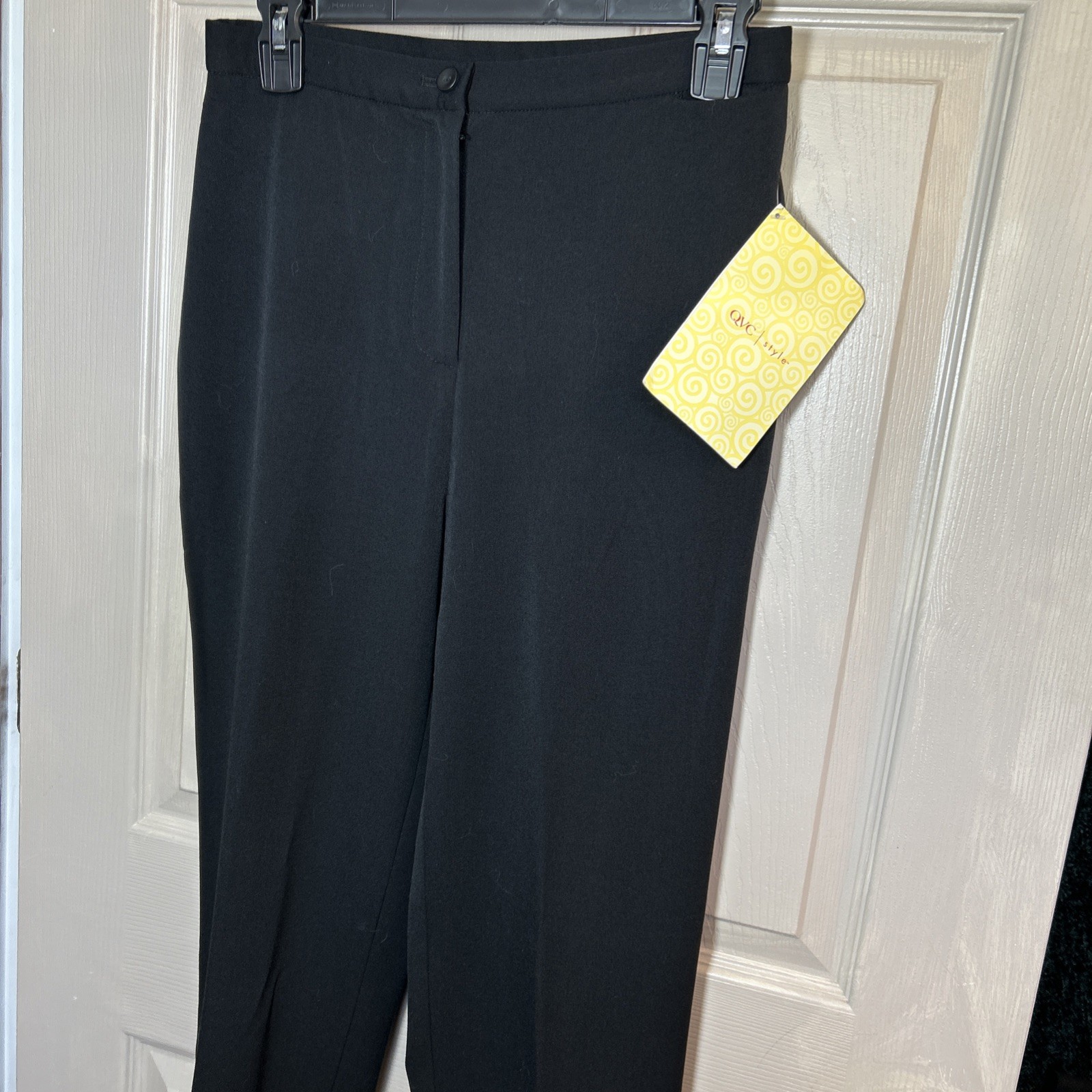 Dialogue Polyesther Stretch Women\'s Pants NWT Black SZ 6