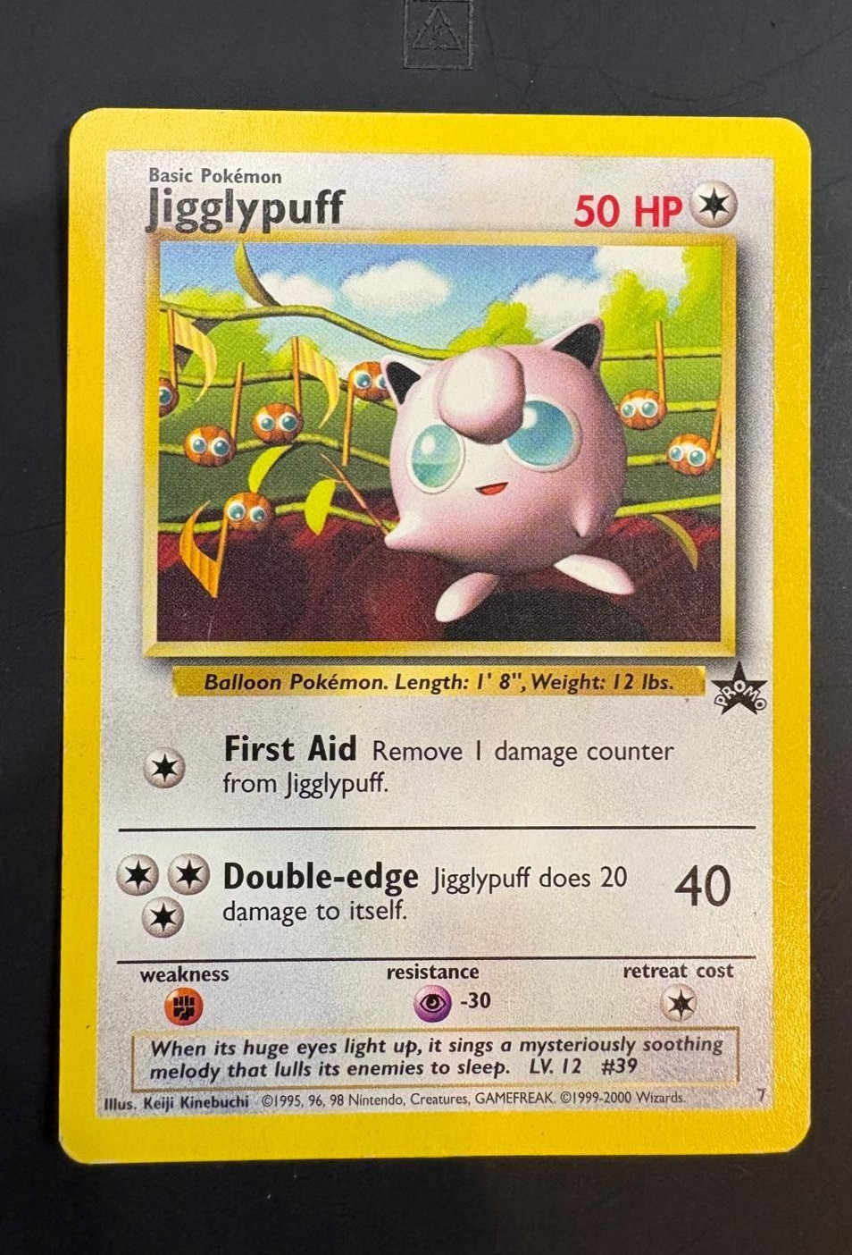 Jigglypuff 07/53 | Black Star Promo | Regular | Pokémon TCG | Vintage (2000) MP Jigglypuff 07/53 | Black Star Promo | Regular | Pokémon TCG | Vintage (2000) MP