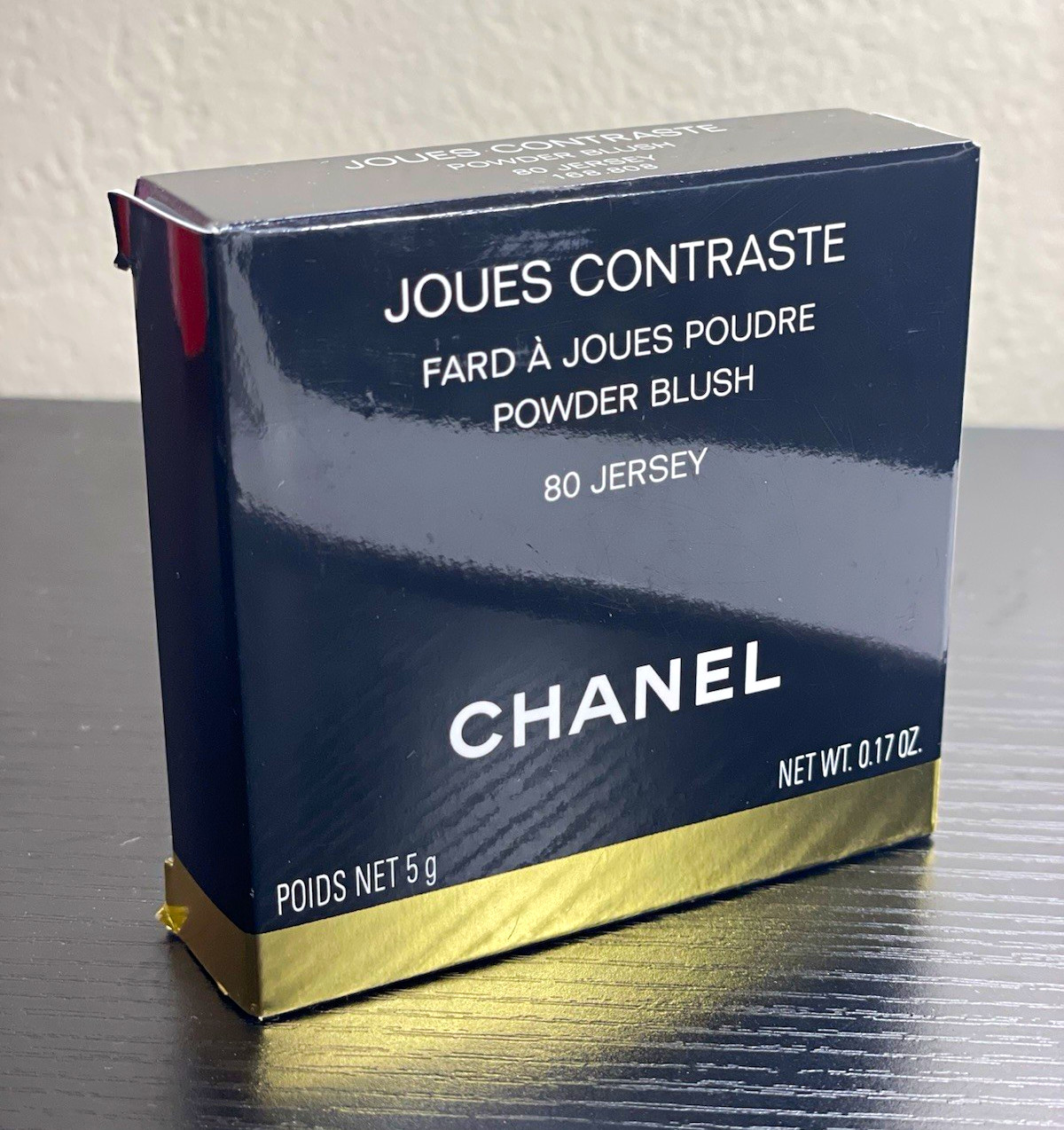 CHANEL Joues Contraste Powder Blush 80 Jersey Pressed Powder Compact 0.17oz