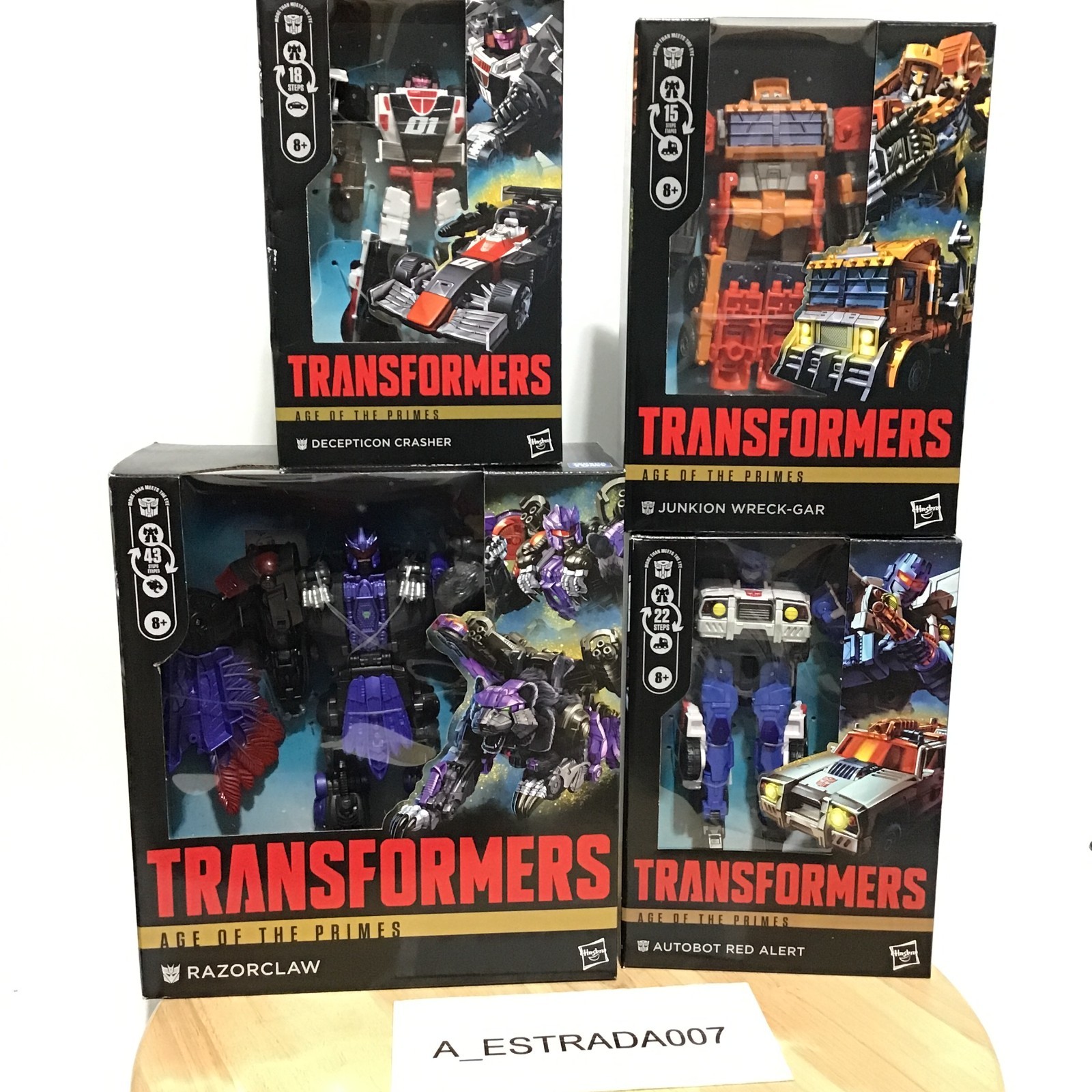 Hasbro Transformers Age of the Primes Mixed Lot Junkion Razorclaw Crasher Red