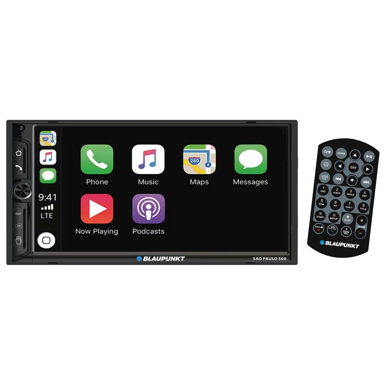 BLAUPUNKT SAO PAULO 500 7” TOUCHSCREEN DOUBLE-DIN w/ APPLE CARPLAY, ANDROID AUTO