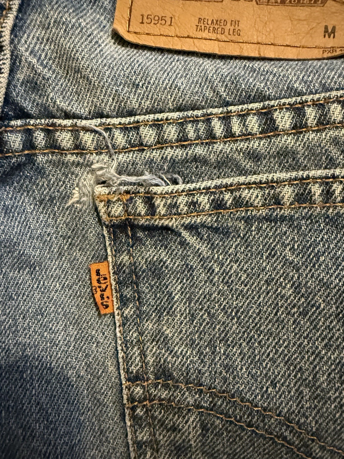 Vintage pre 1970 Levi 951 Orange Tag Jeans