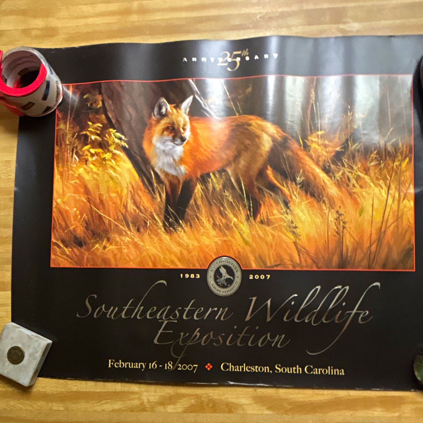 Southeastern Wildlife Exposition 25th Anniversary 2007 Fox Poster