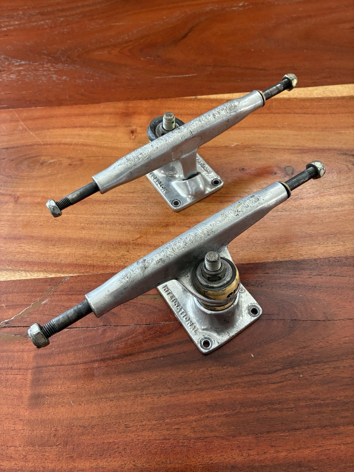 Rare Vintage Motoboard International Heavy Duty Skateboard Trucks Rare Vintage Motoboard International Heavy Duty Skateboard Trucks