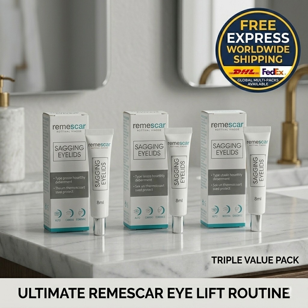 3x Remescar Sagging Eyelids (8ml) TRIPLE PACK RITUAL - FREE EXPRESS SHIPPING