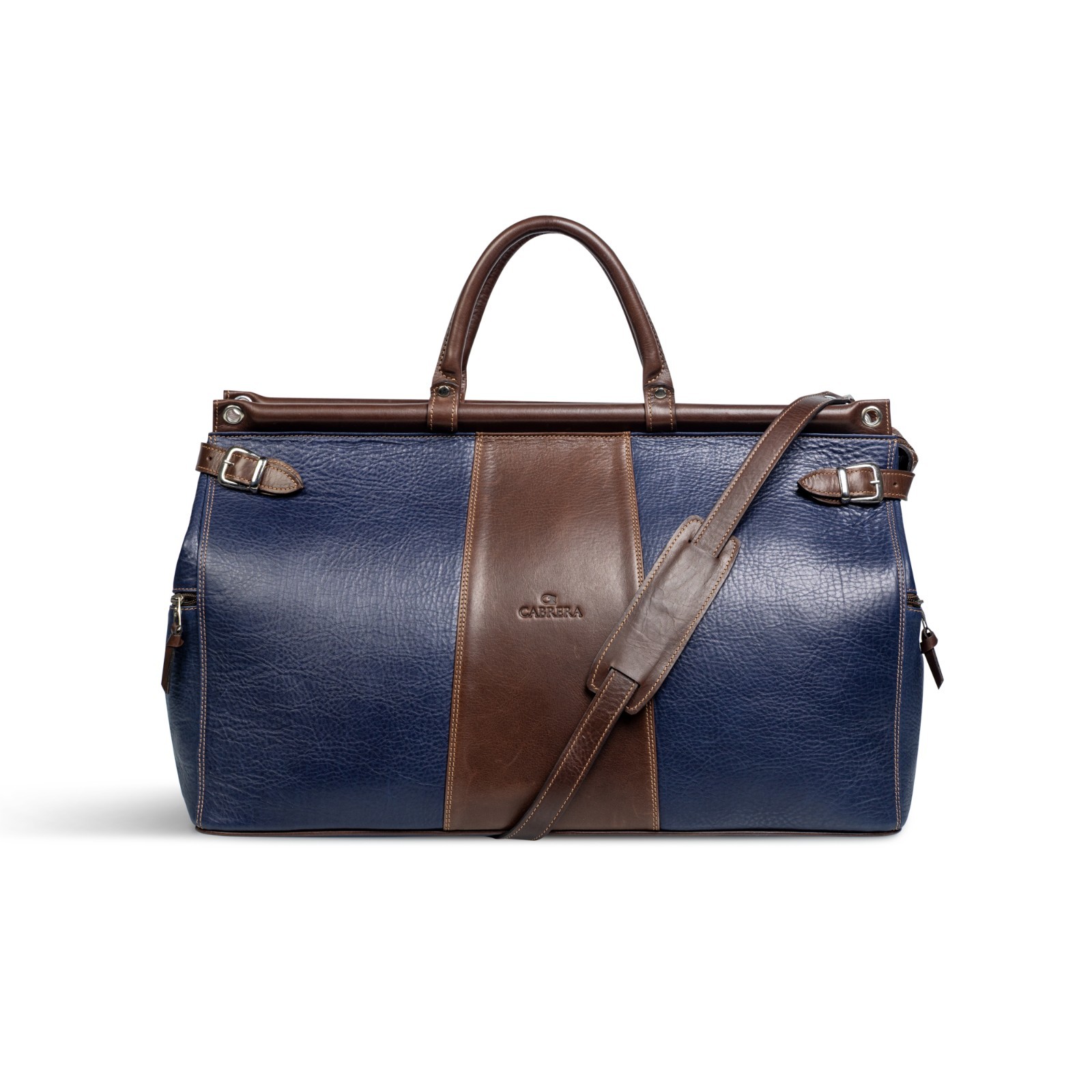 Cabrera Handmade Argentinian Full Grain Leather Duffle Bag Artisan Weekender 22\